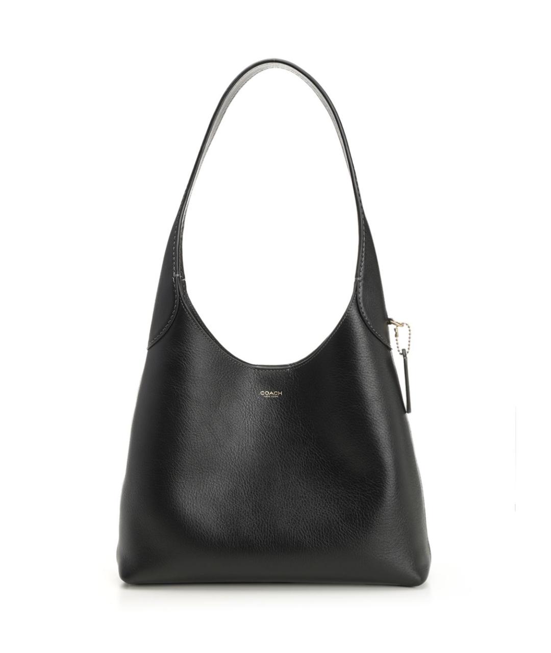 COACH Черная кожаная сумка через плечо, фото 1
