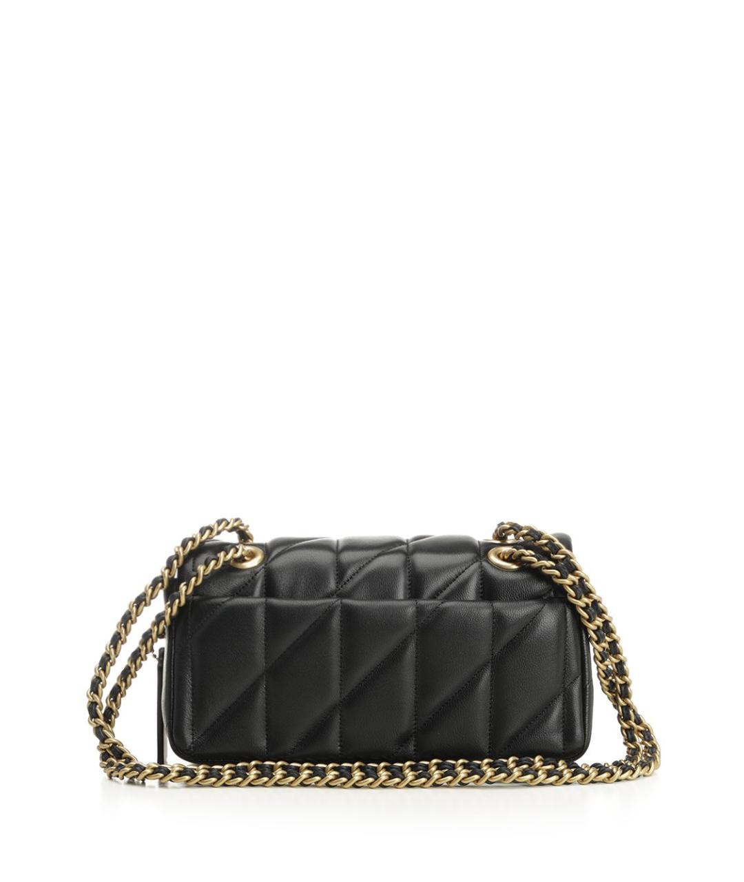 COACH Черная кожаная сумка через плечо, фото 3