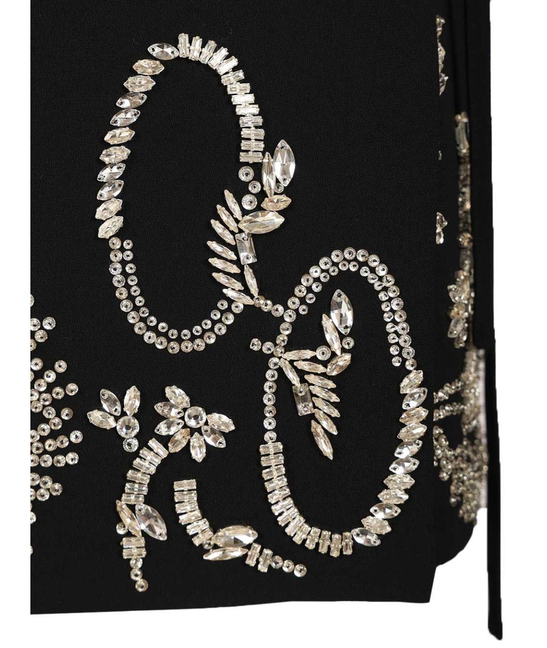 DRIES VAN NOTEN Черная полиэстеровая юбка миди, фото 5