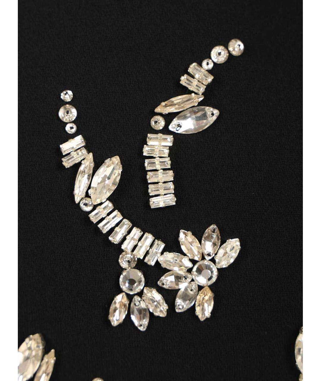 DRIES VAN NOTEN Черная полиэстеровая юбка миди, фото 6