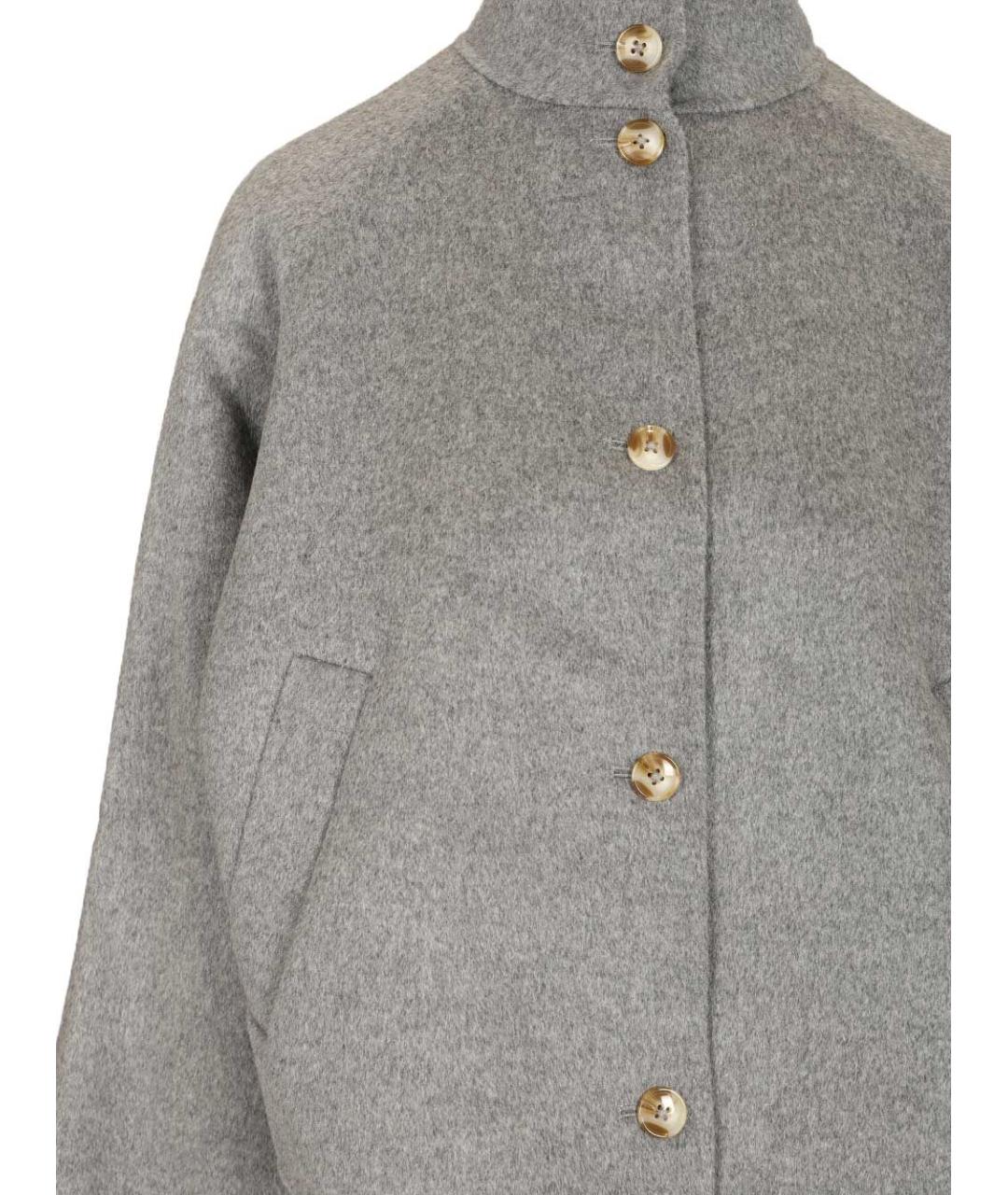 LOULOU STUDIO Серая шерстяная куртка, фото 4