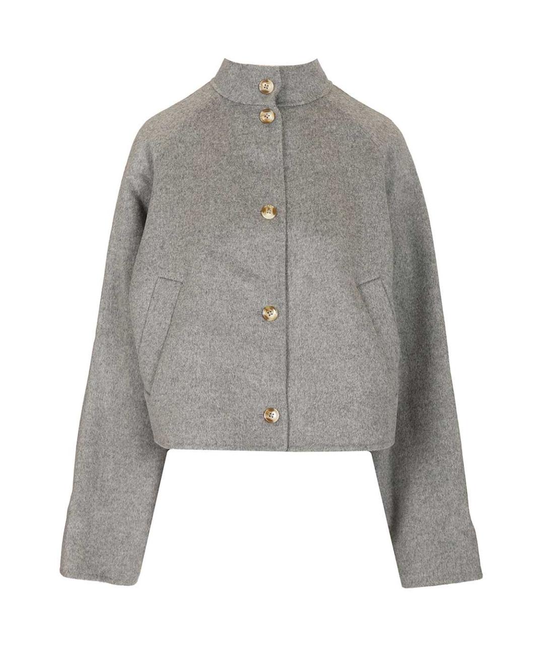 LOULOU STUDIO Серая шерстяная куртка, фото 1