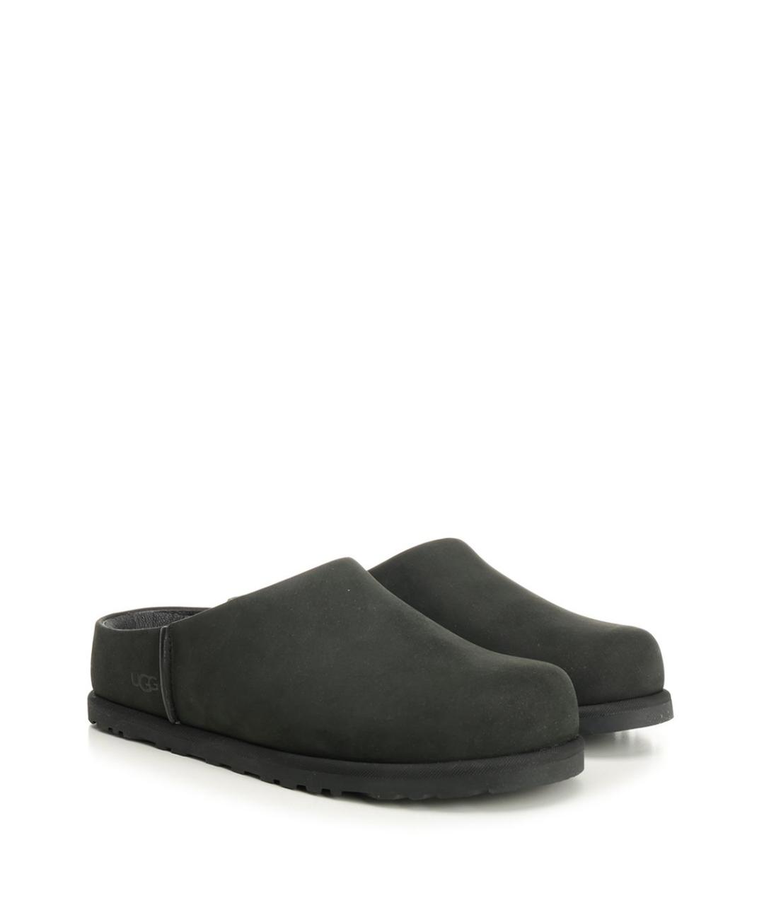 UGG AUSTRALIA Черные нубуковые сабо, фото 2