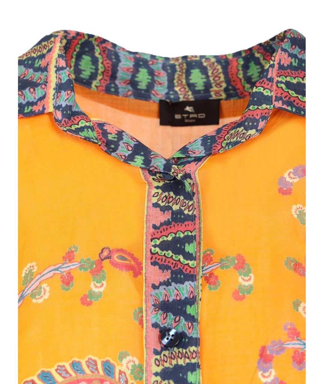 ETRO Оранжевая рубашка, фото 4