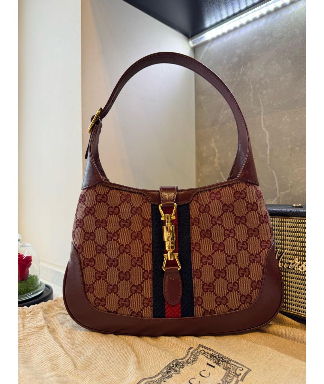 GUCCI Бордовая сумка через плечо, фото 9