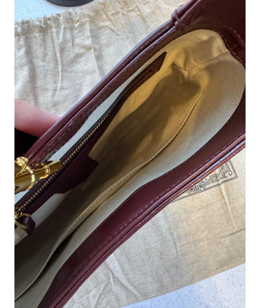 GUCCI Бордовая сумка через плечо, фото 8