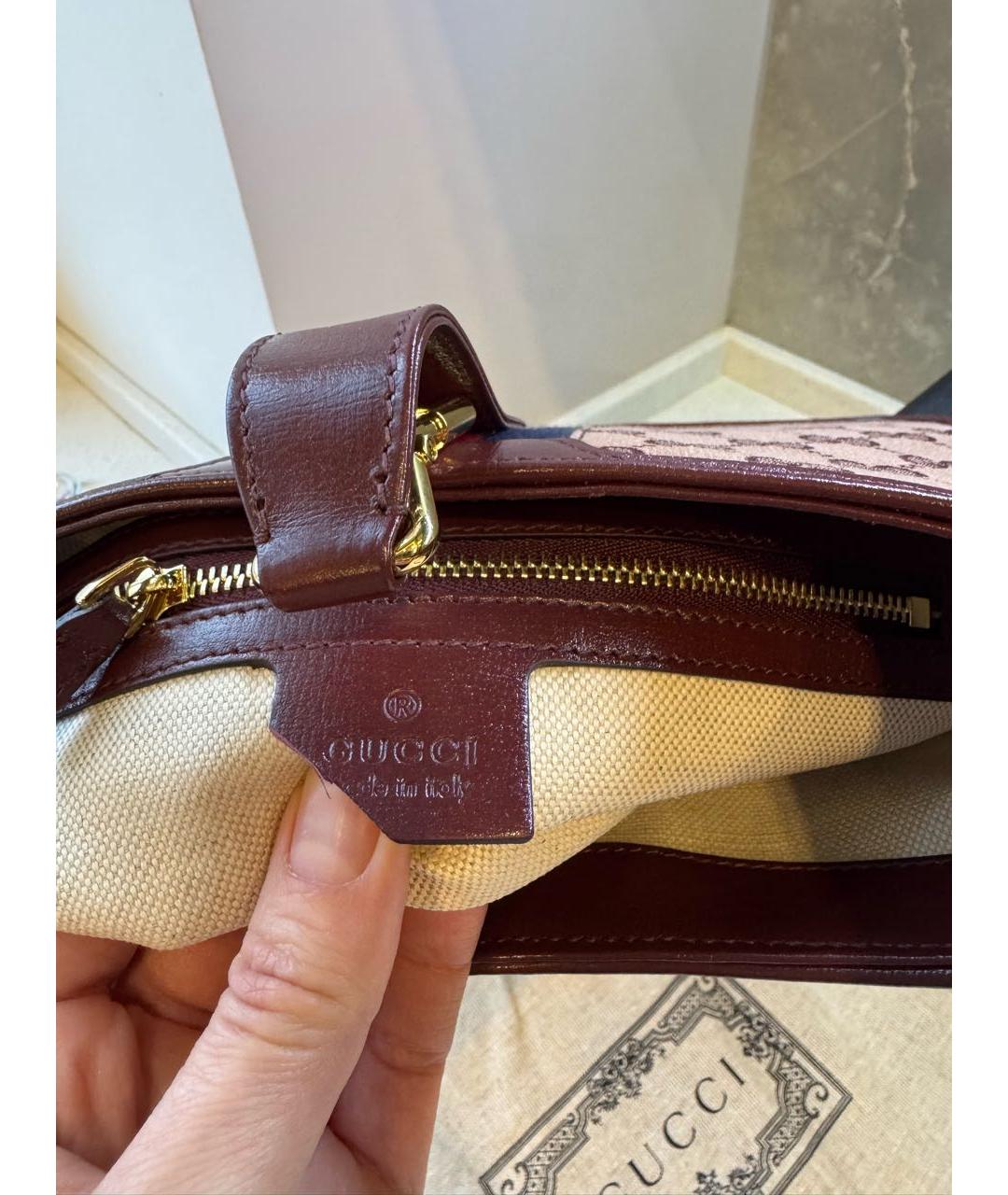 GUCCI Бордовая сумка через плечо, фото 7