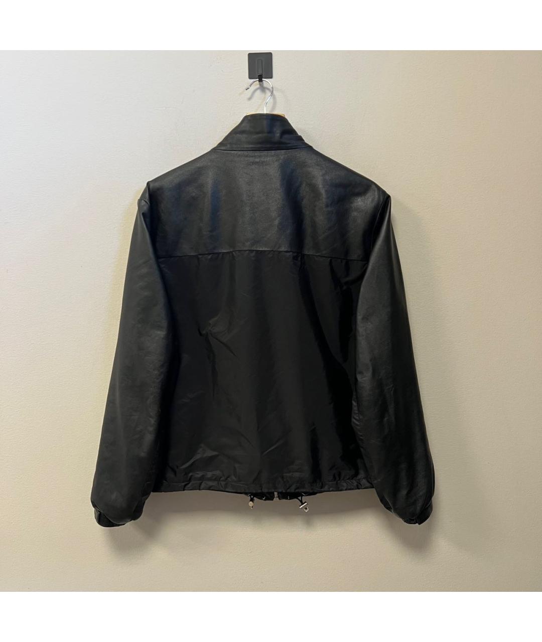 PRADA Черная кожаная куртка, фото 3