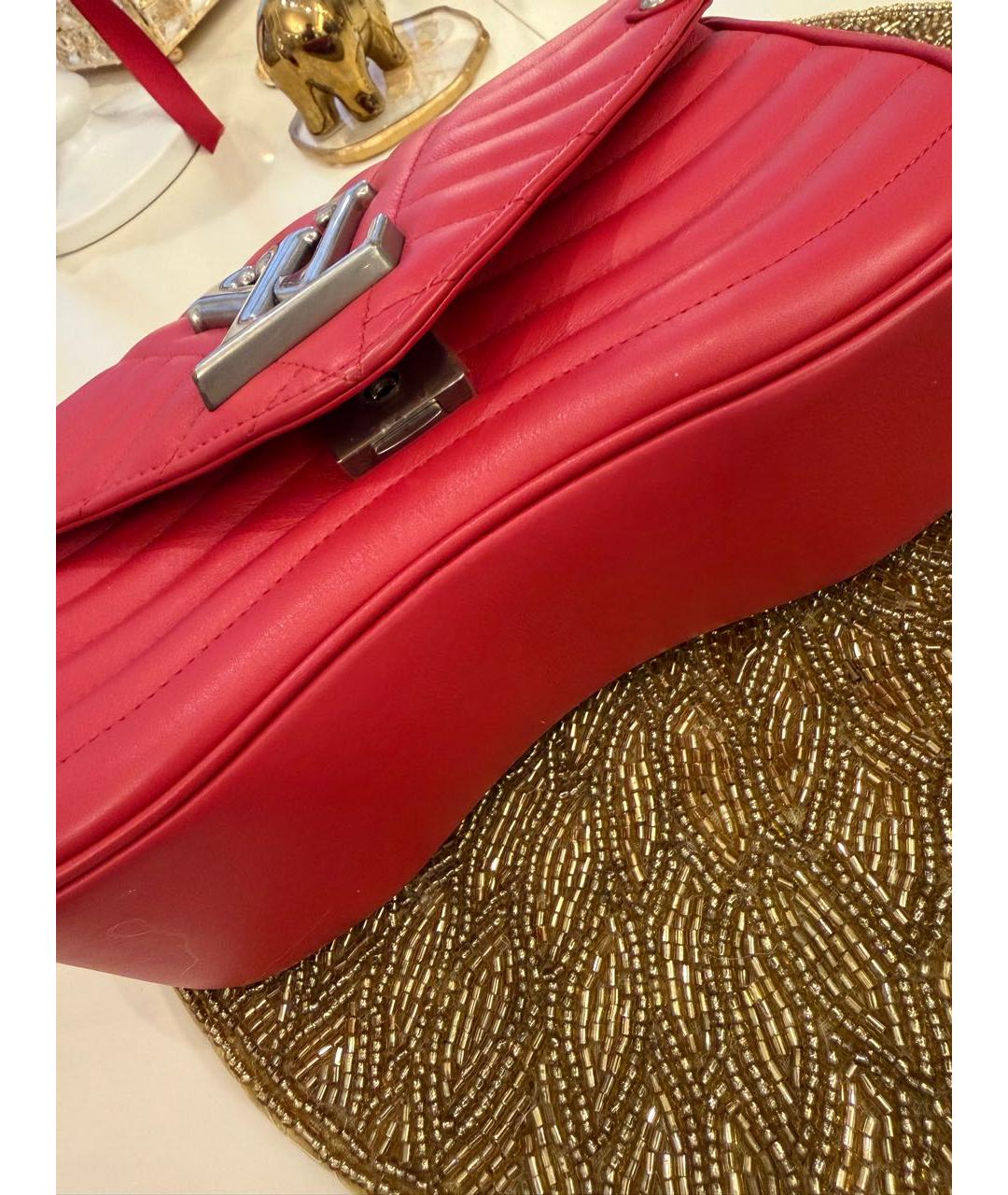 LOUIS VUITTON Красная кожаная сумка через плечо, фото 6