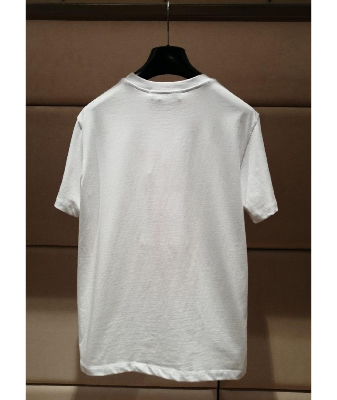 MSGM Белая хлопковая футболка, фото 2