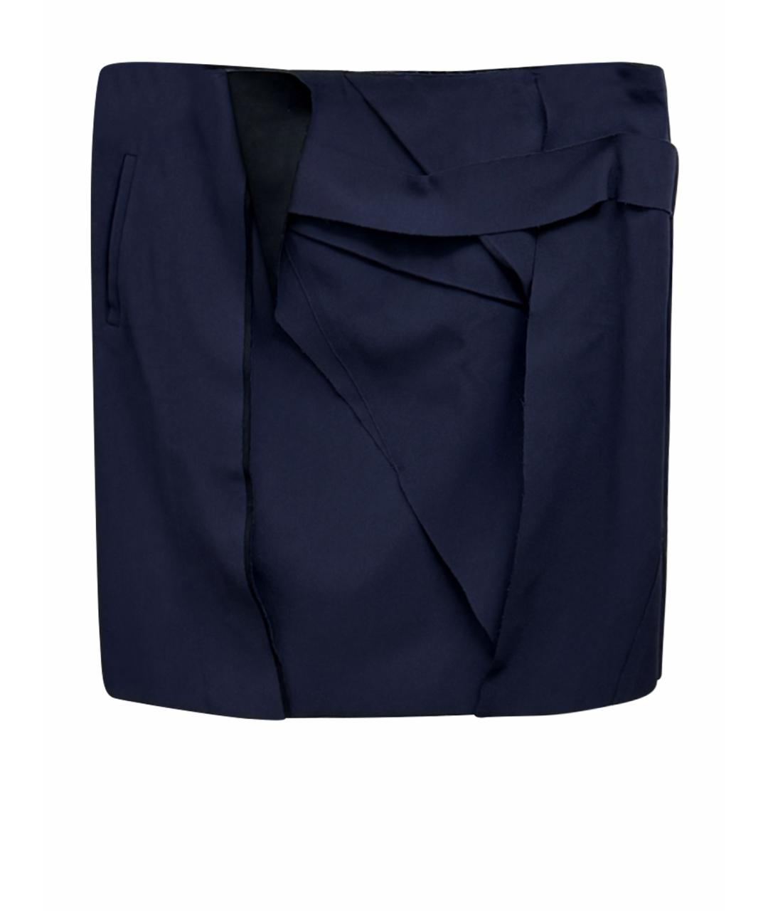 BALENCIAGA Синяя юбка мини, фото 1