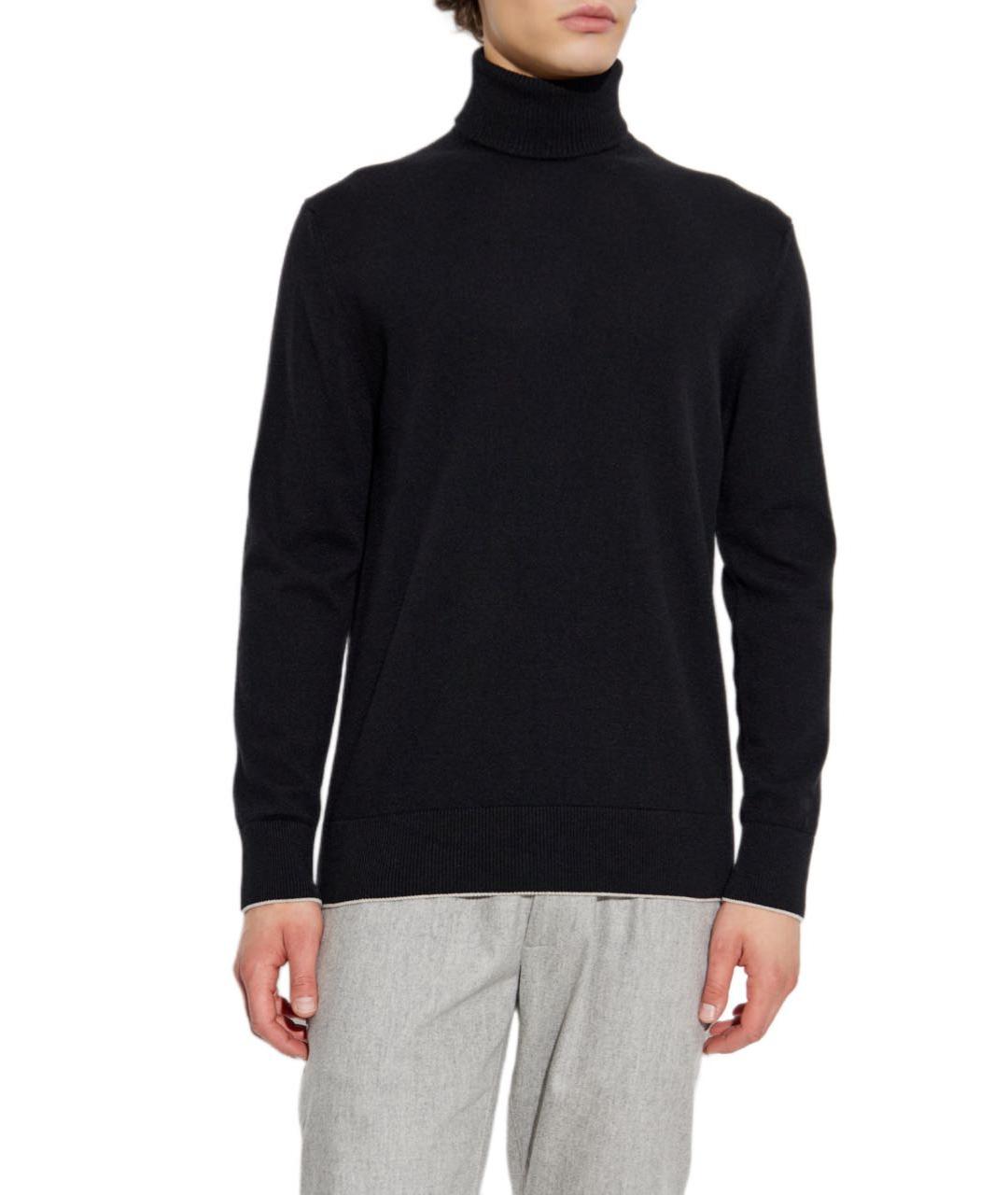 ELEVENTY Черный кашемировый джемпер / свитер, фото 2