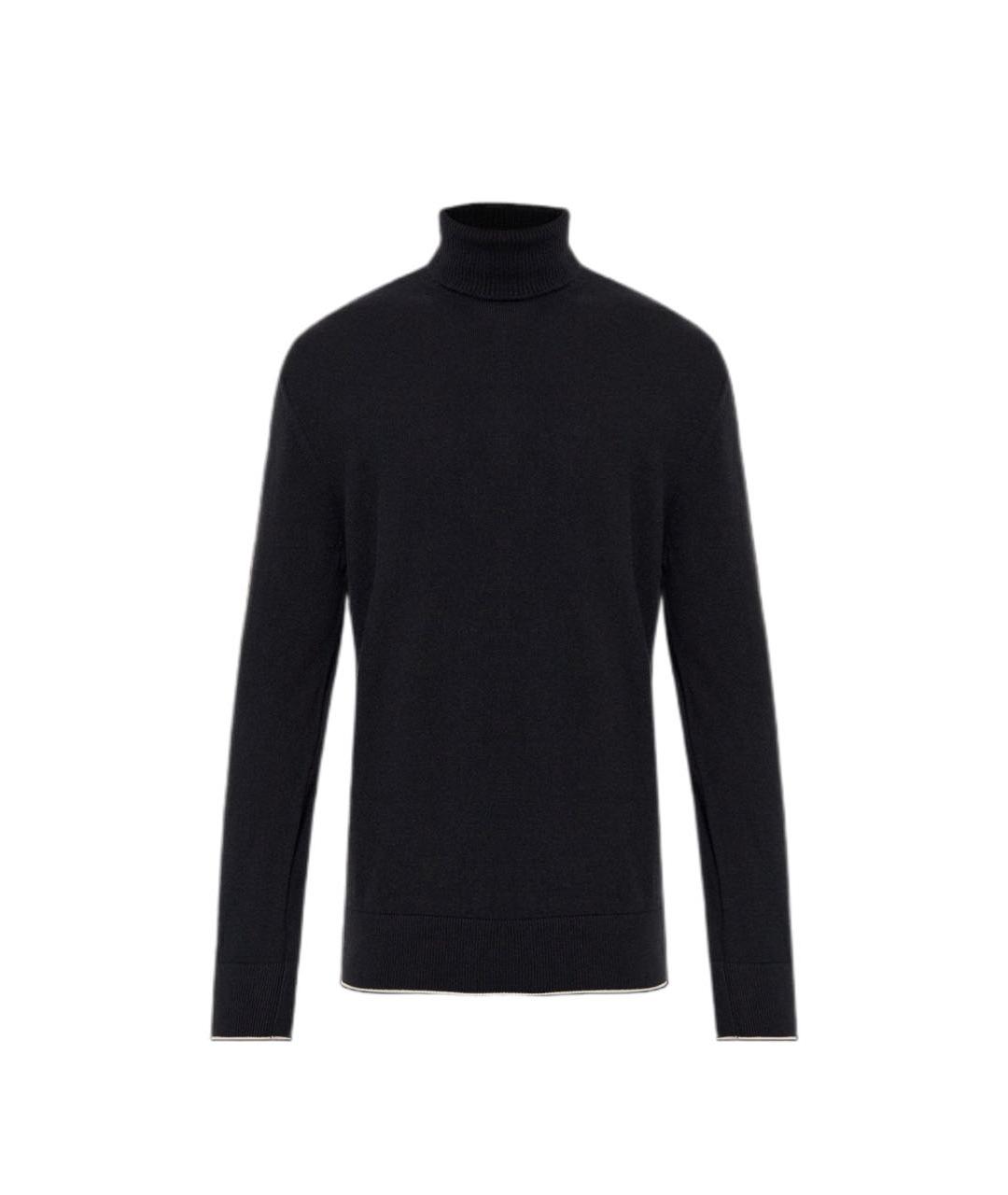 ELEVENTY Черный кашемировый джемпер / свитер, фото 1