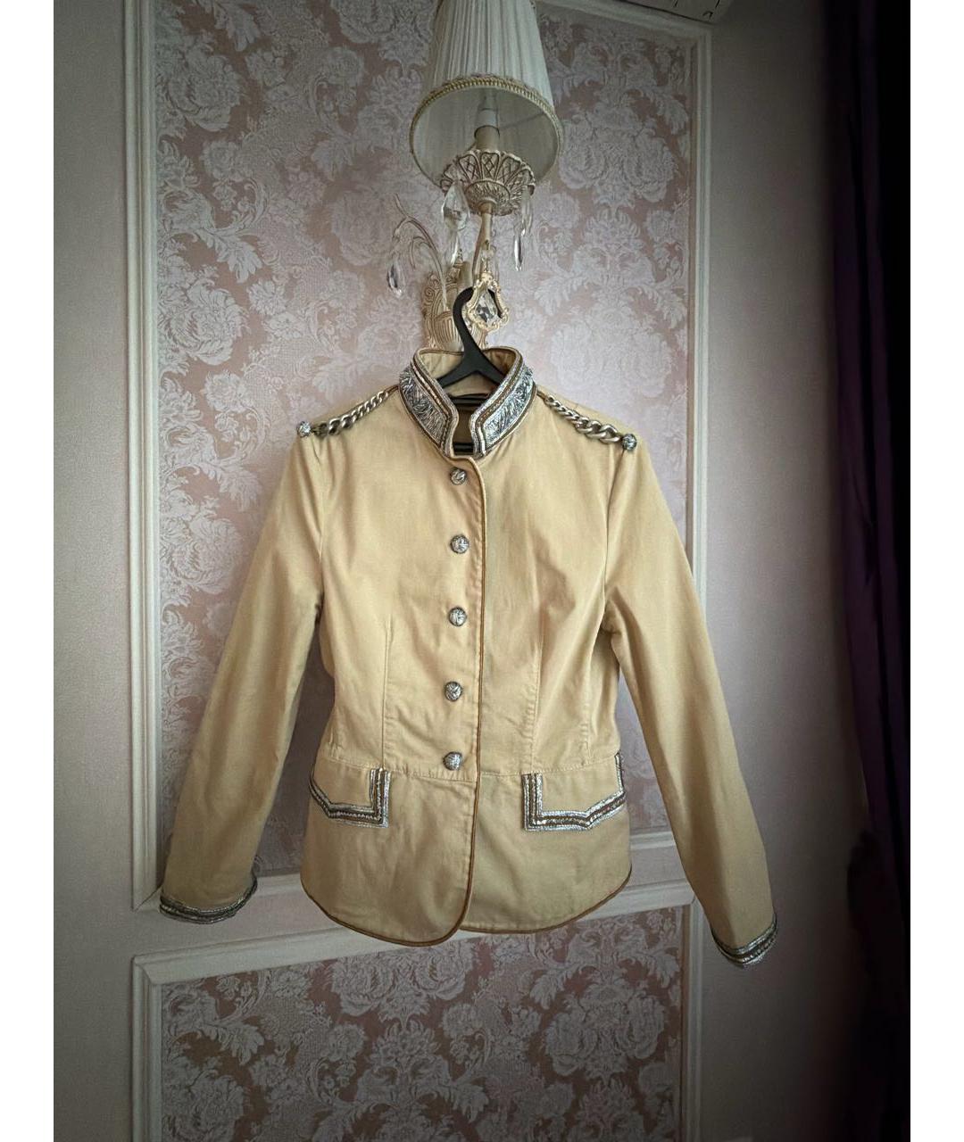 ERMANNO SCERVINO Бежевый жакет/пиджак, фото 9