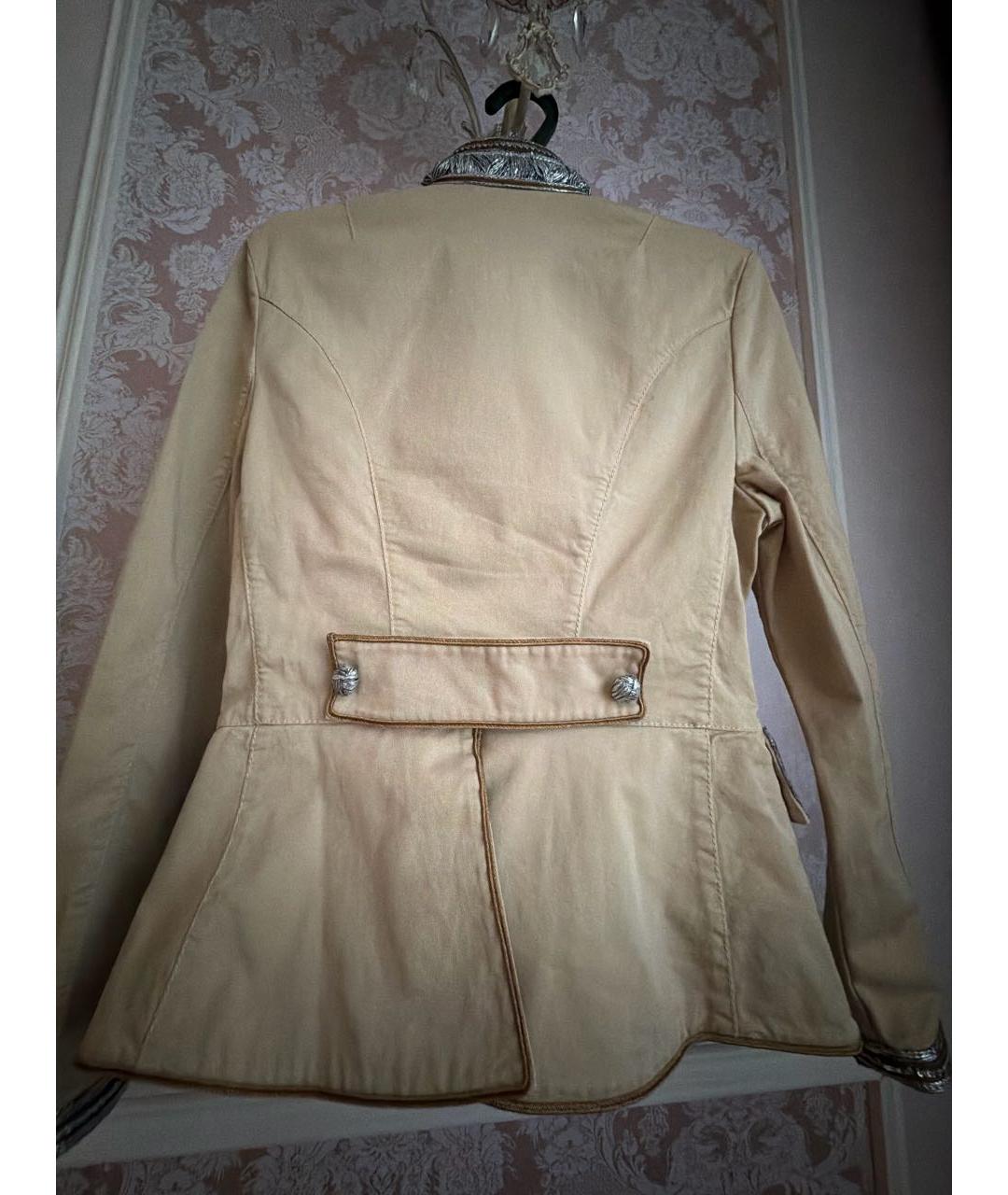 ERMANNO SCERVINO Бежевый жакет/пиджак, фото 4