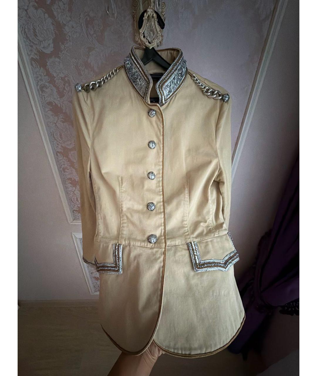 ERMANNO SCERVINO Бежевый жакет/пиджак, фото 6