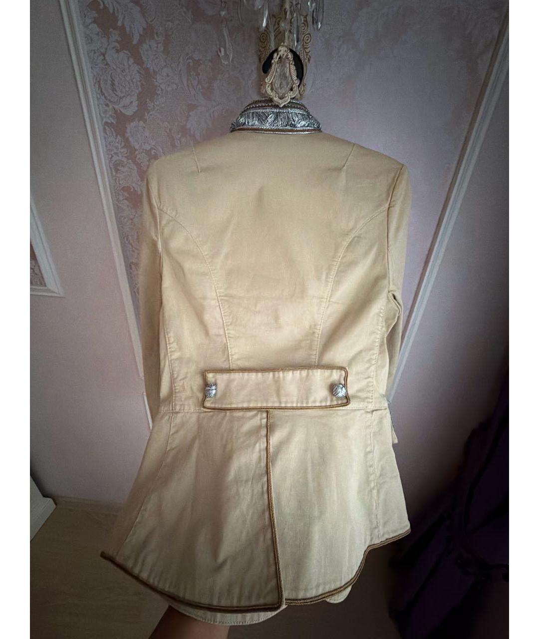 ERMANNO SCERVINO Бежевый жакет/пиджак, фото 5