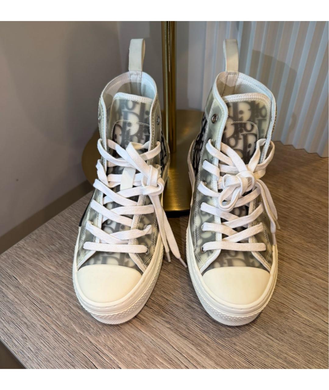 CHRISTIAN DIOR Серые кеды, фото 2