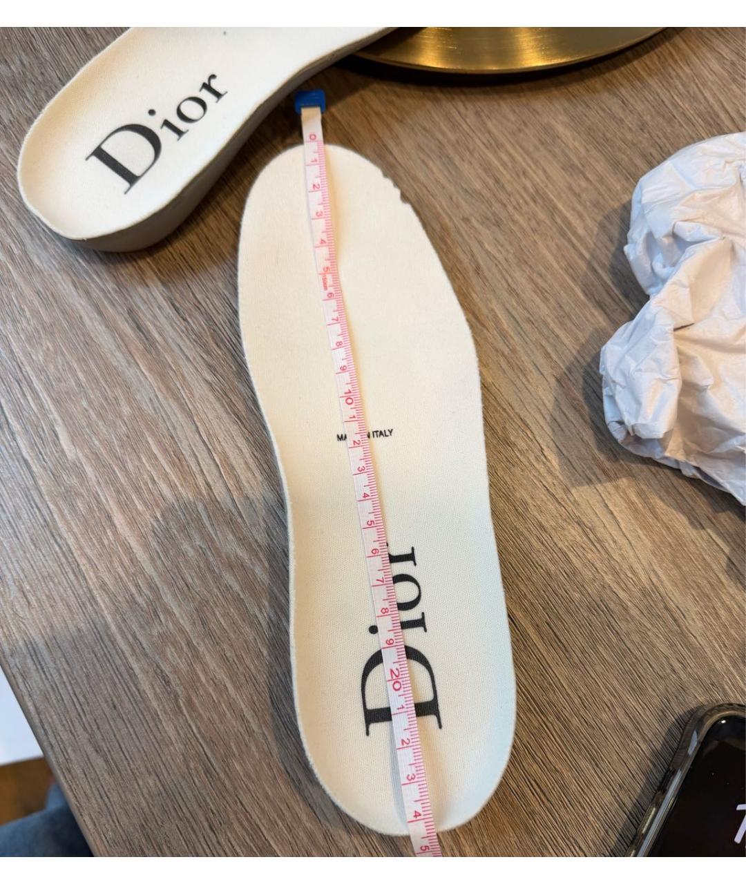 CHRISTIAN DIOR Серые кеды, фото 7