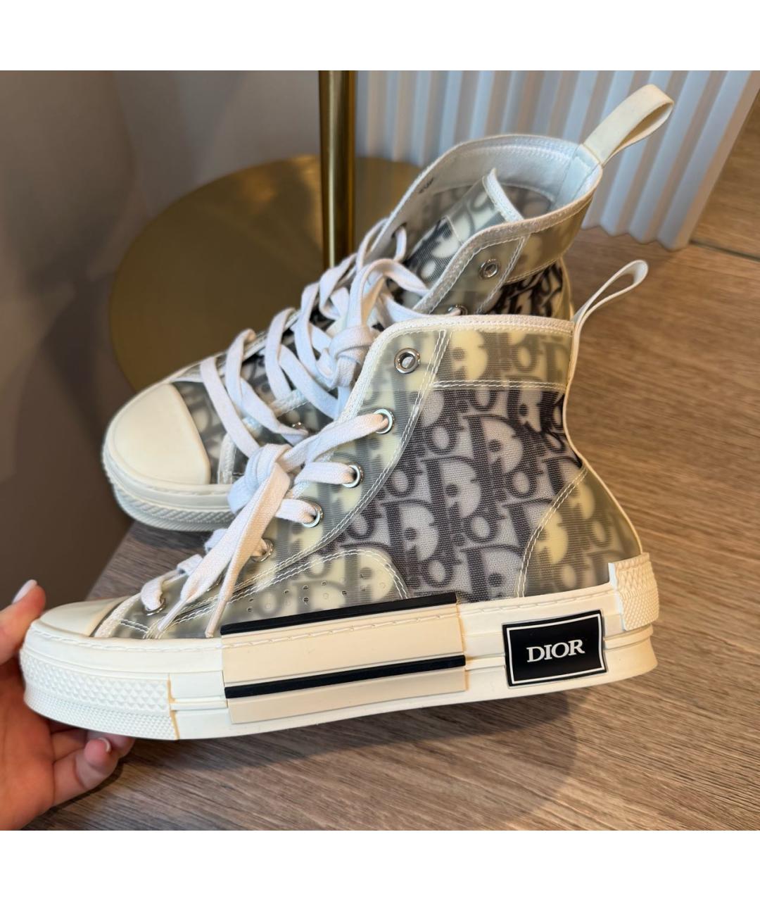 CHRISTIAN DIOR Серые кеды, фото 3