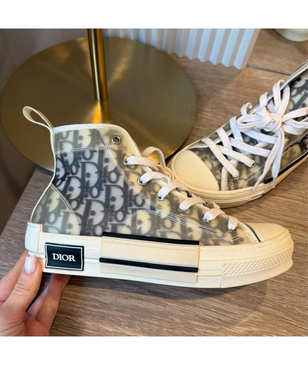 CHRISTIAN DIOR Серые кеды, фото 4