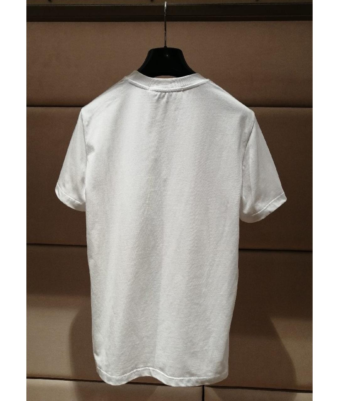 MSGM Белая хлопковая футболка, фото 2