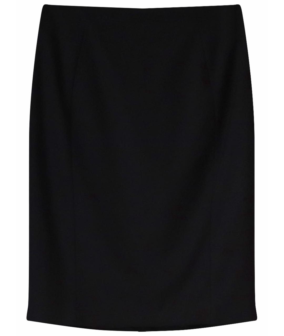 PAUL SMITH Черная шерстяная юбка миди, фото 1