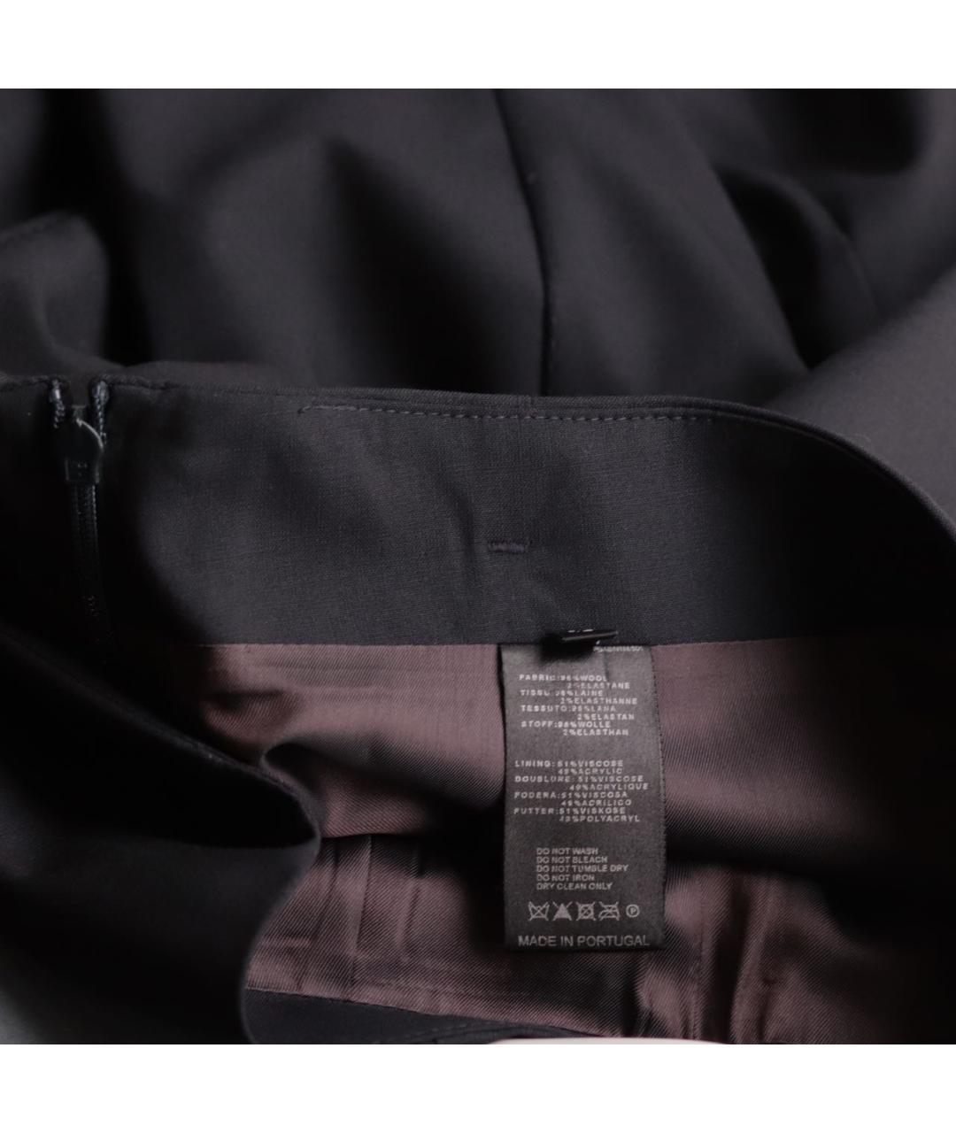 PAUL SMITH Черная шерстяная юбка миди, фото 6