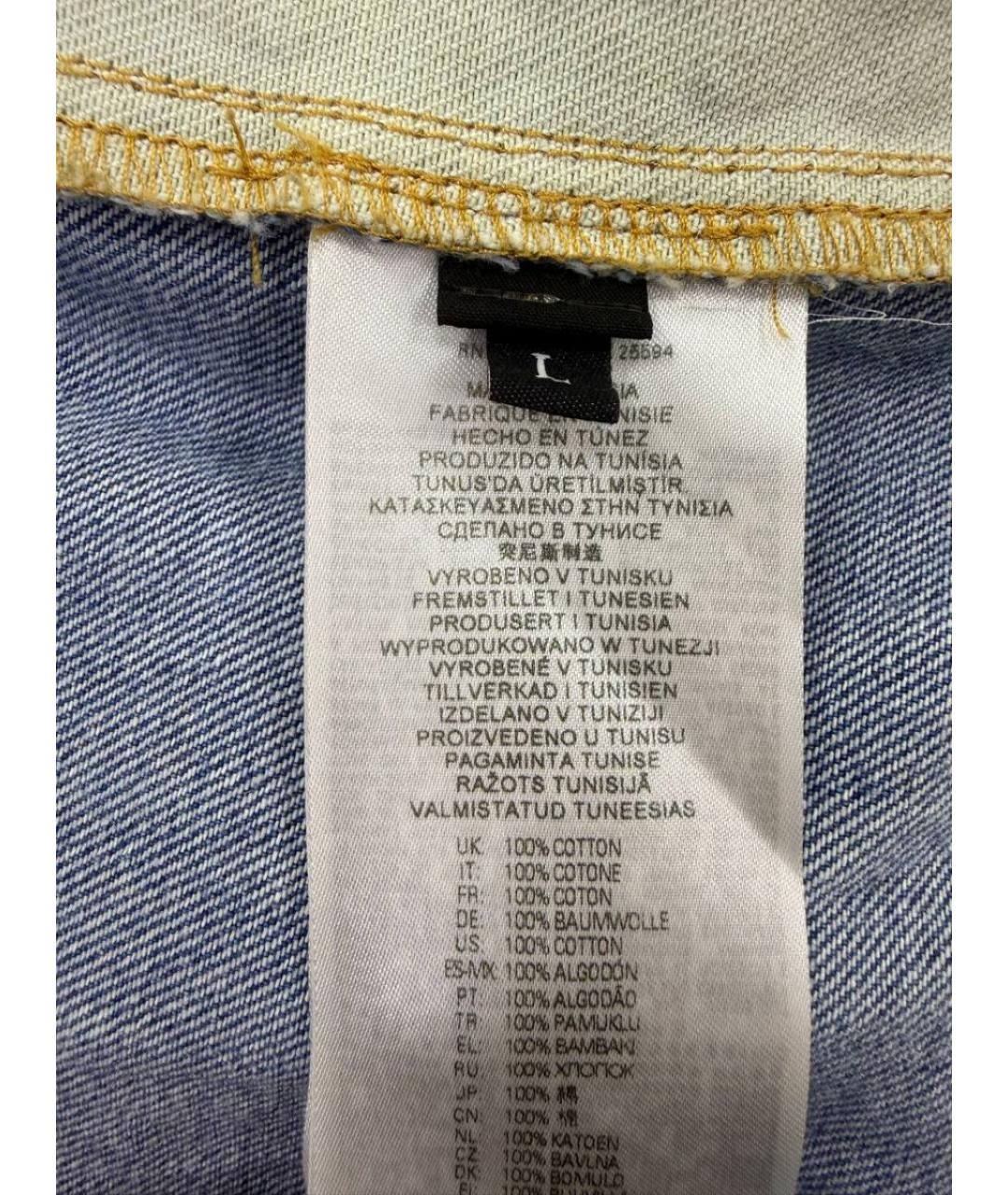 DIESEL Голубое хлопковое повседневное платье, фото 5