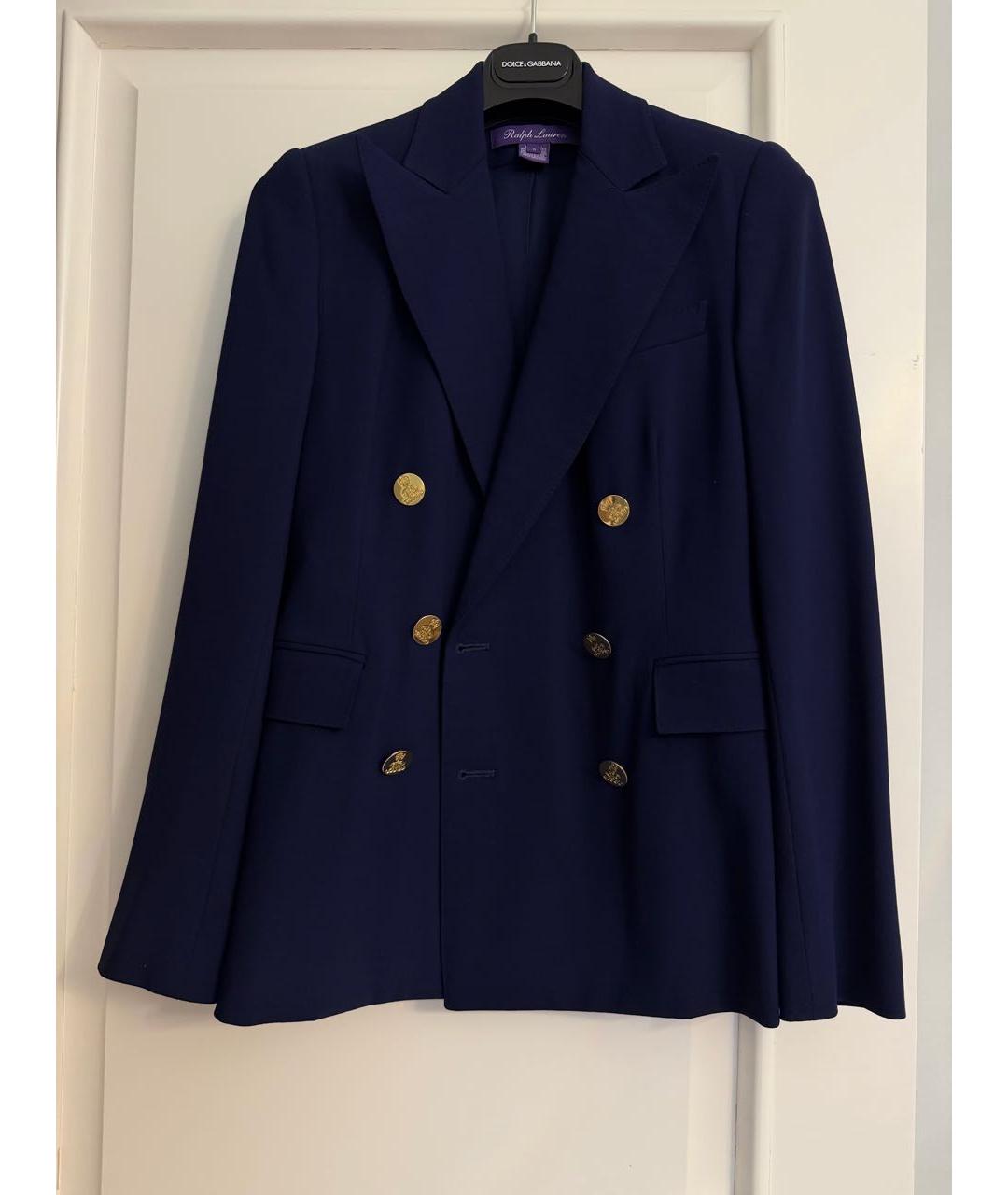 RALPH LAUREN COLLECTION Темно-синий жакет/пиджак, фото 8