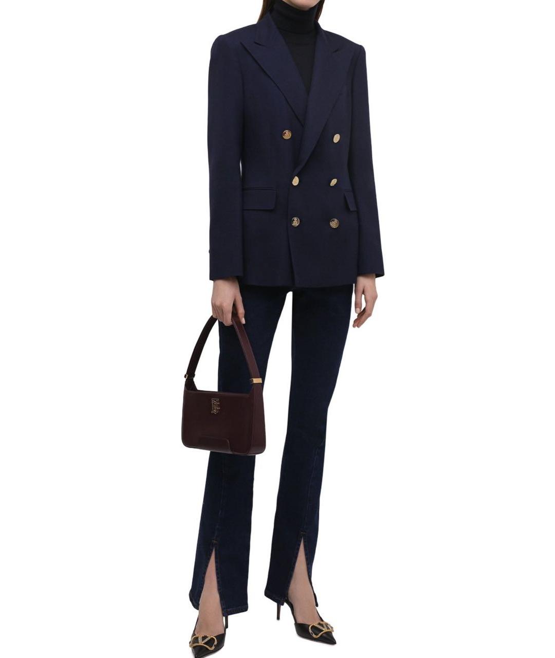 RALPH LAUREN COLLECTION Темно-синий жакет/пиджак, фото 4