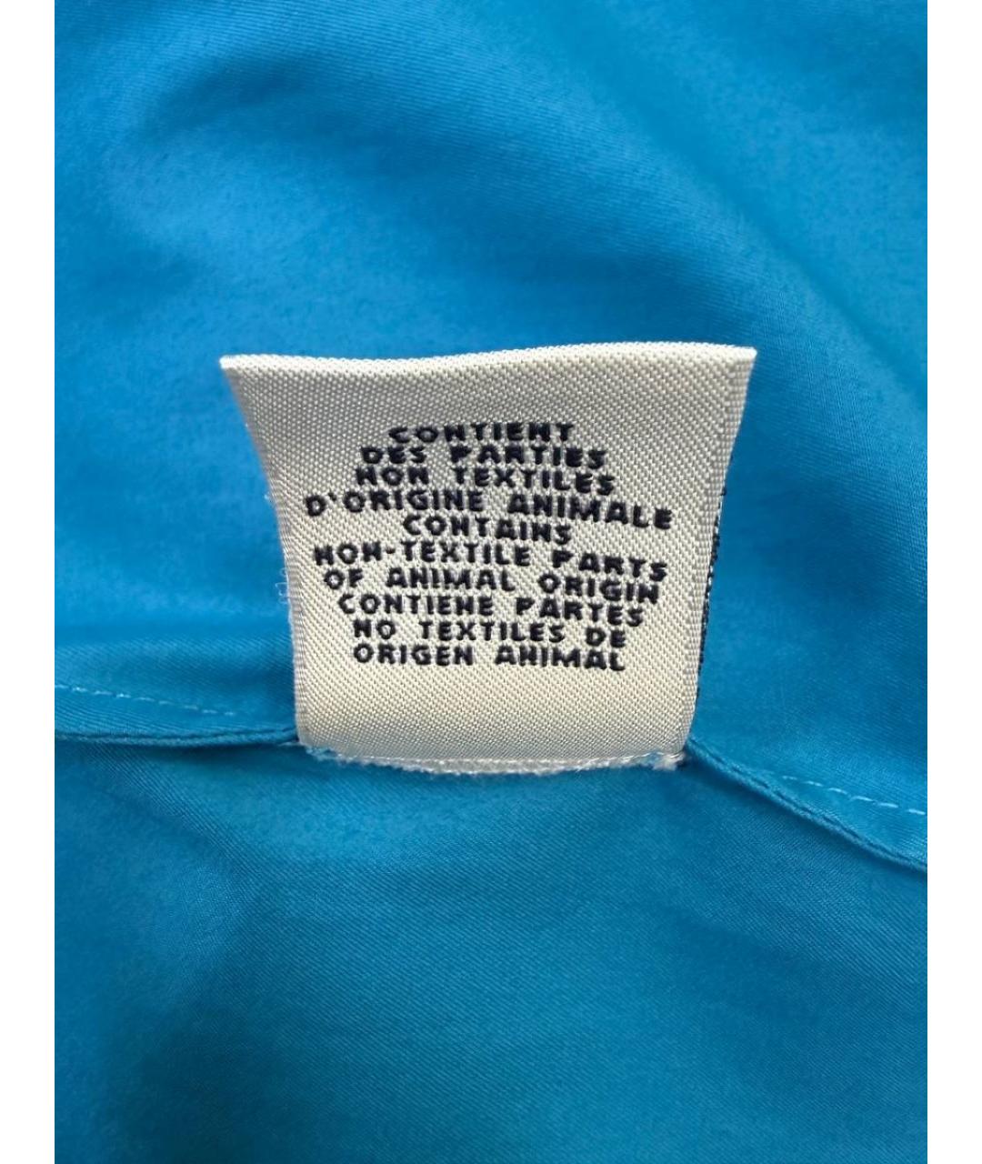 HERMES Голубая хлопковая юбка миди, фото 7