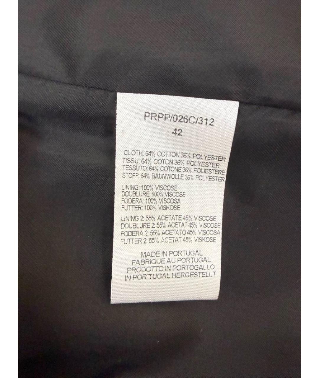 PAUL SMITH Черное пальто, фото 3