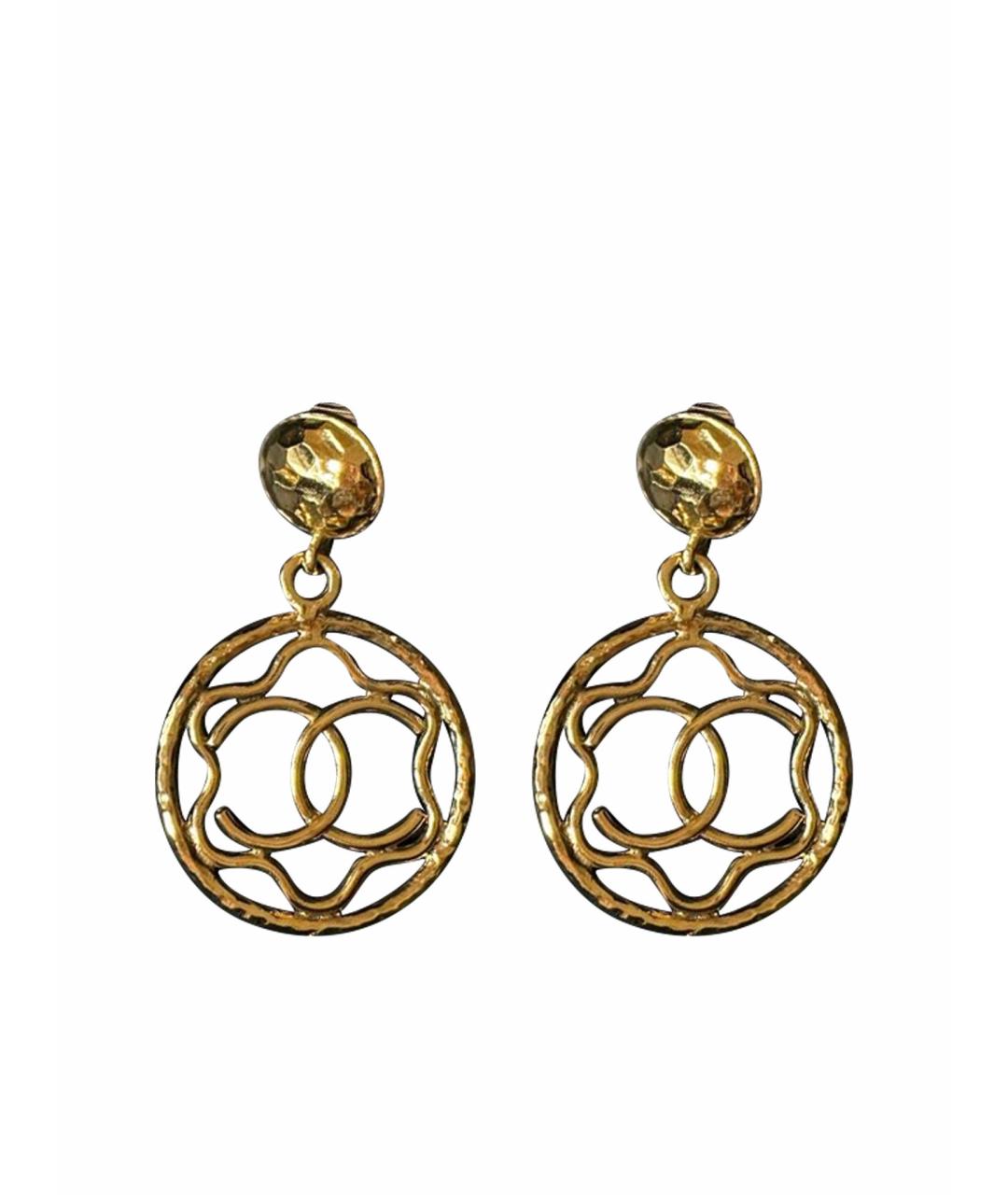 CHANEL Золотые серьги, фото 1