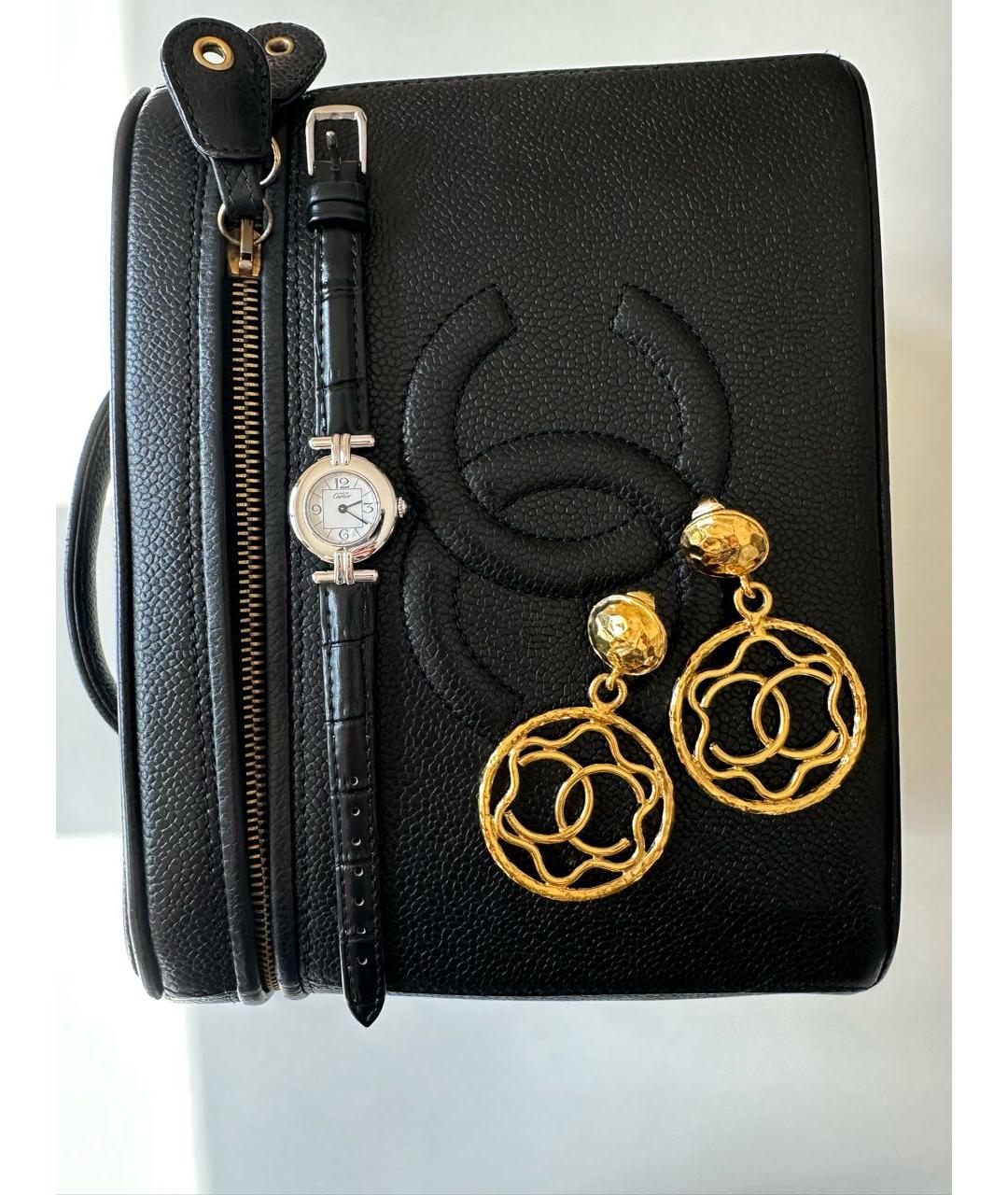 CHANEL Золотые серьги, фото 2