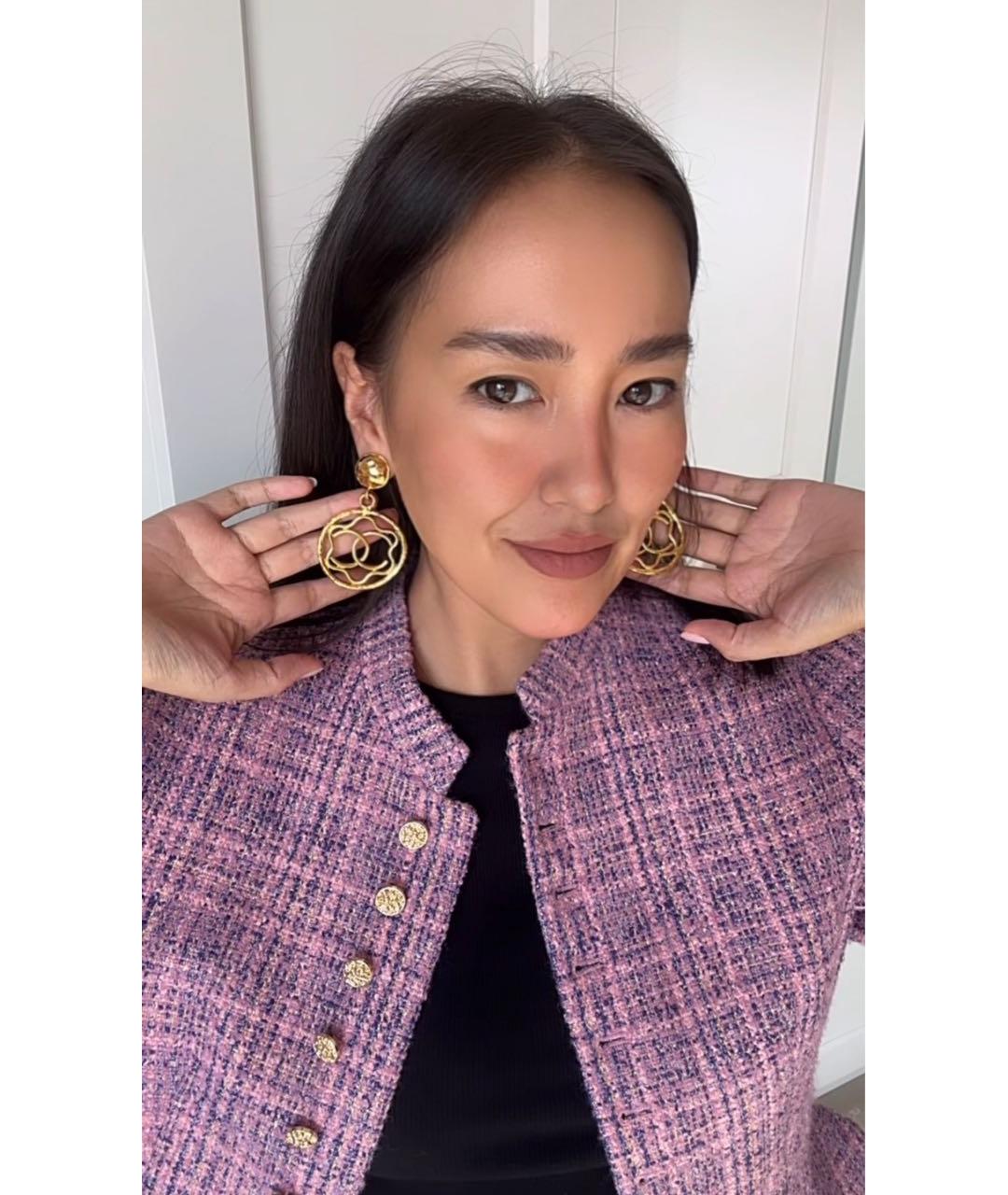 CHANEL Золотые серьги, фото 6