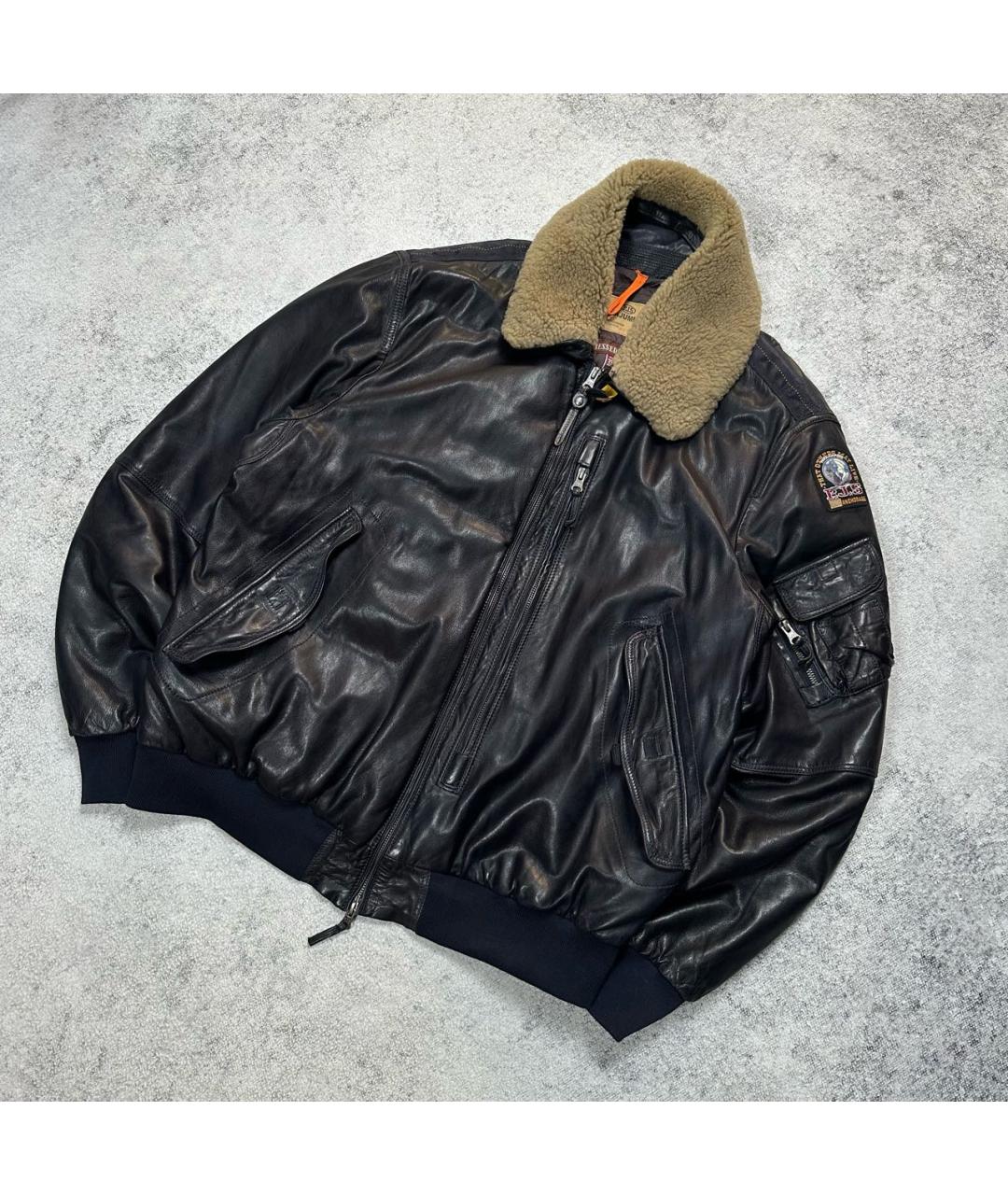 PARAJUMPERS Черная кожаная куртка, фото 2