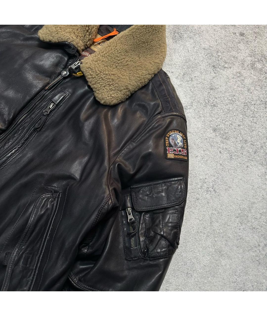 PARAJUMPERS Черная кожаная куртка, фото 3
