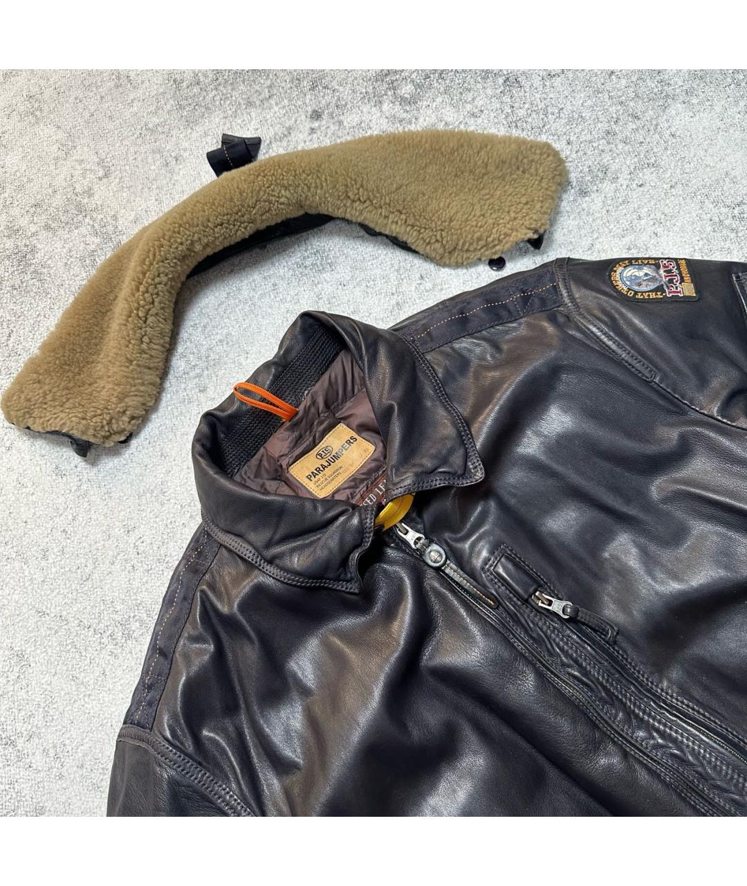 PARAJUMPERS Черная кожаная куртка, фото 8