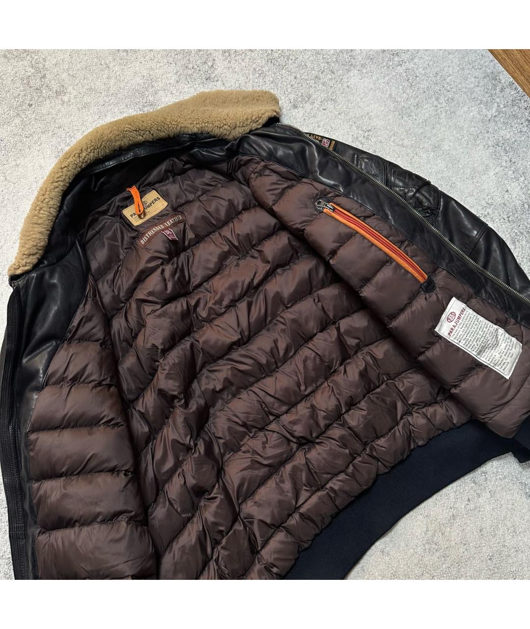 PARAJUMPERS Черная кожаная куртка, фото 5