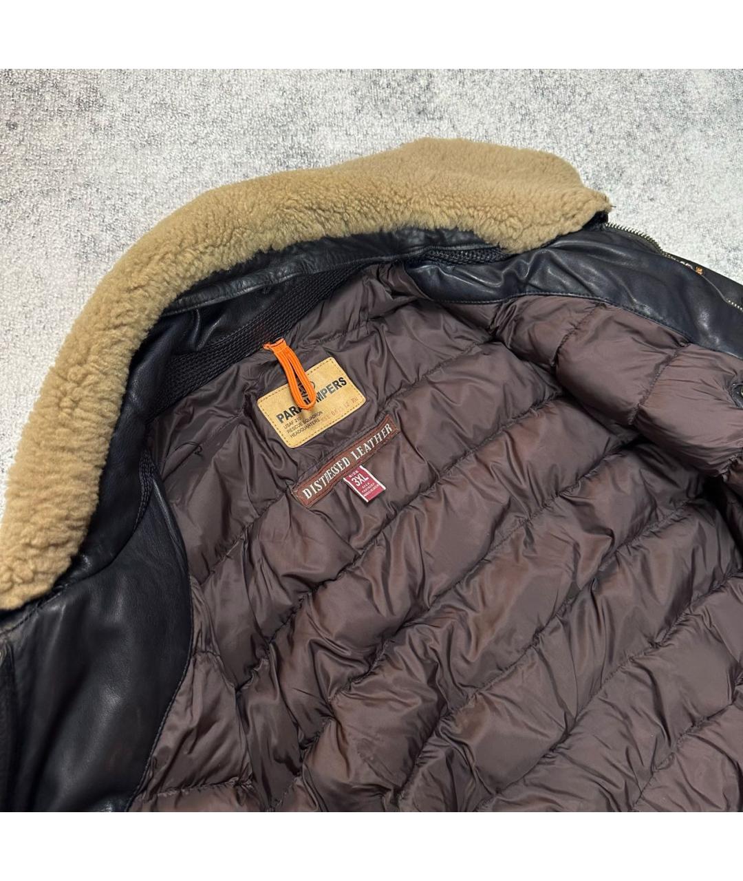 PARAJUMPERS Черная кожаная куртка, фото 7