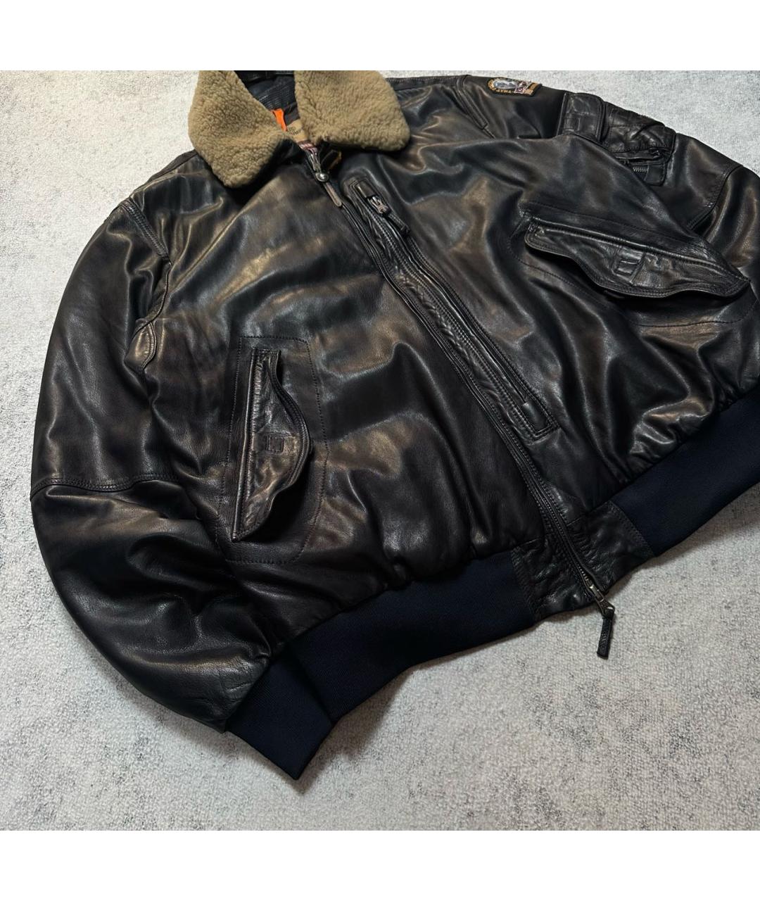 PARAJUMPERS Черная кожаная куртка, фото 4