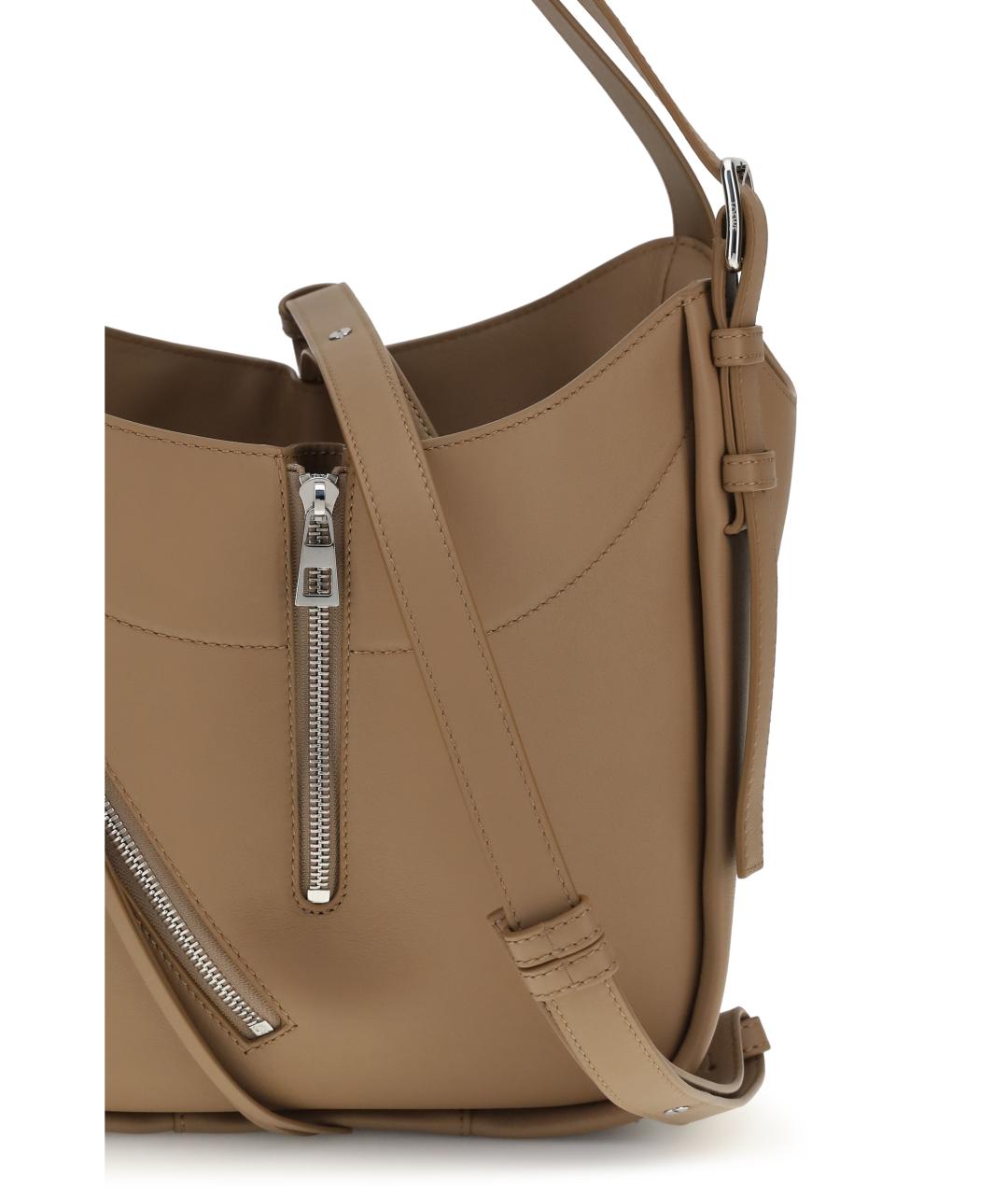 LOEWE Бежевая кожаная сумка тоут, фото 4