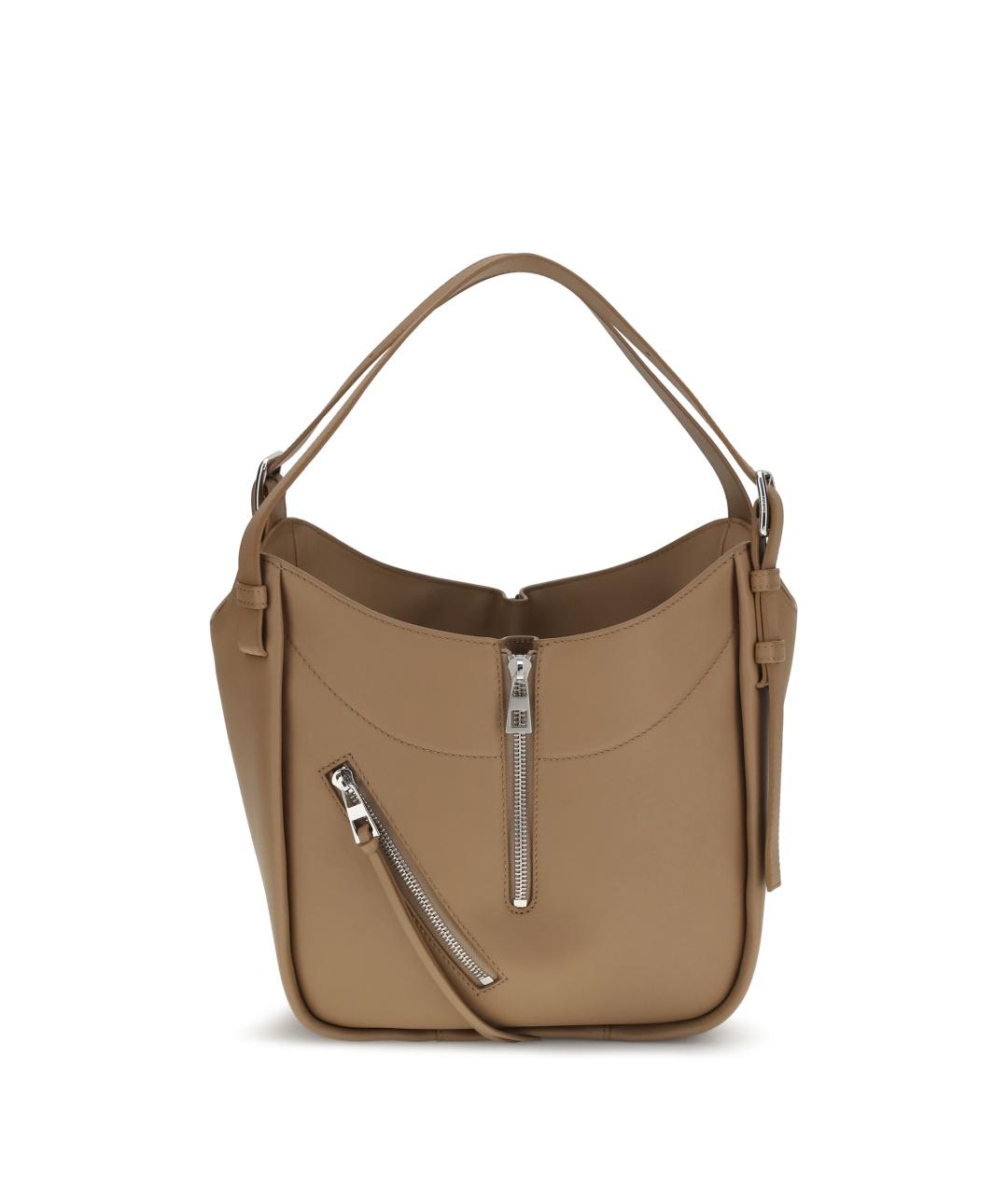 LOEWE Бежевая кожаная сумка тоут, фото 1