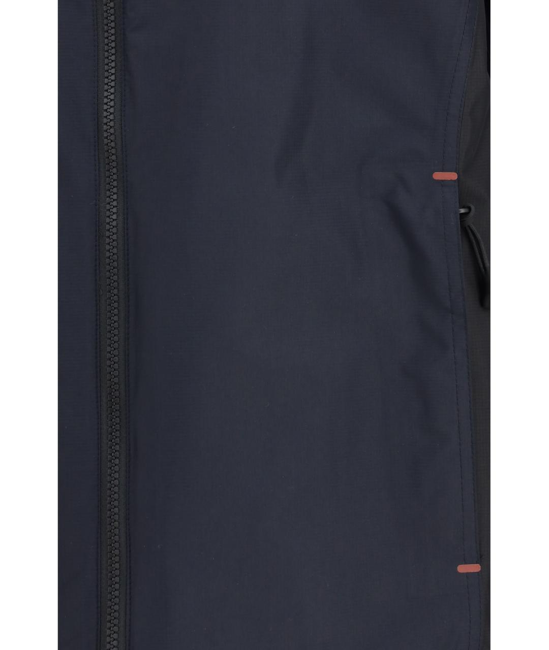 LORO PIANA Темно-синяя полиэстеровая куртка, фото 3