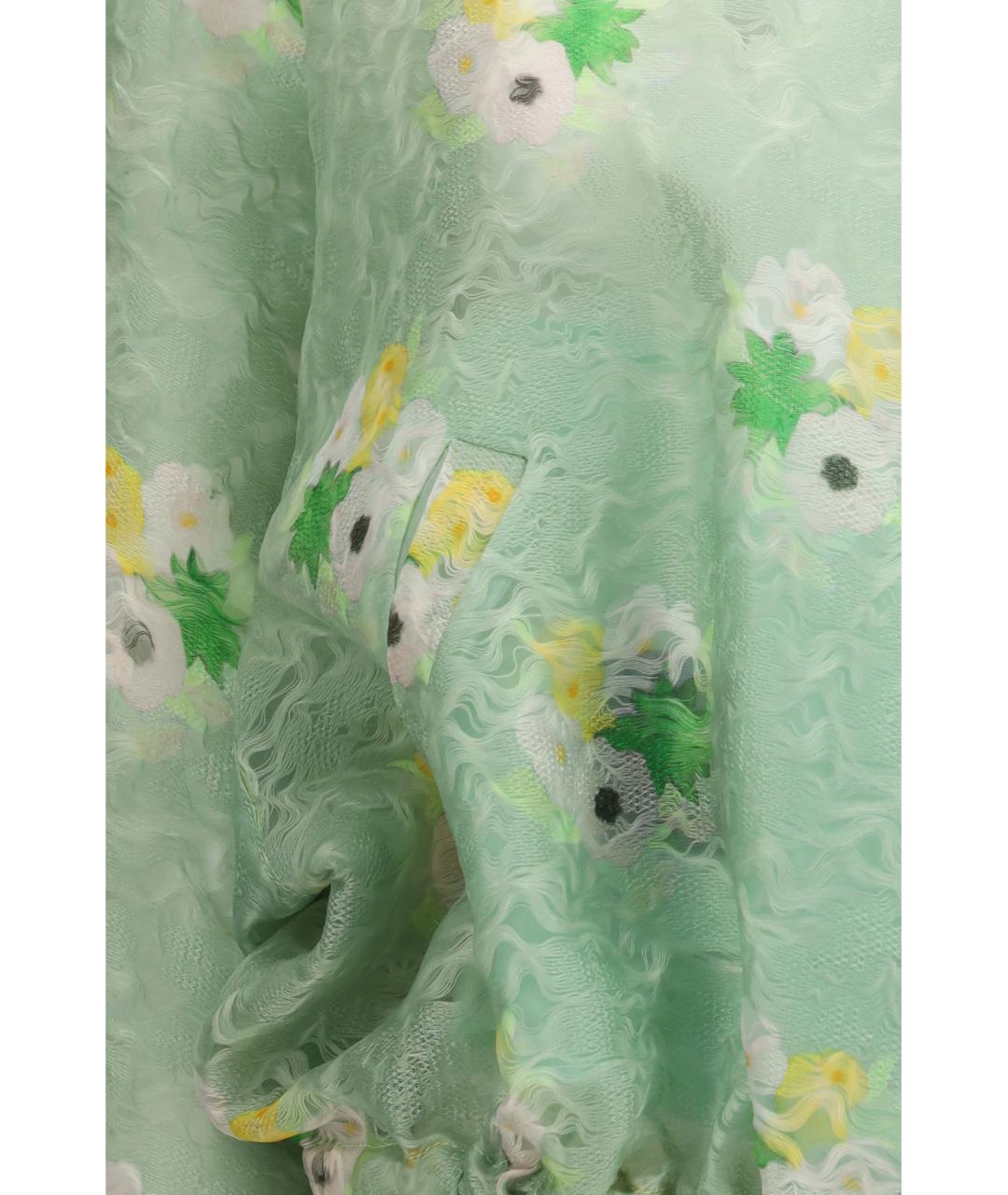 FENDI Зеленая шелковая куртка, фото 3