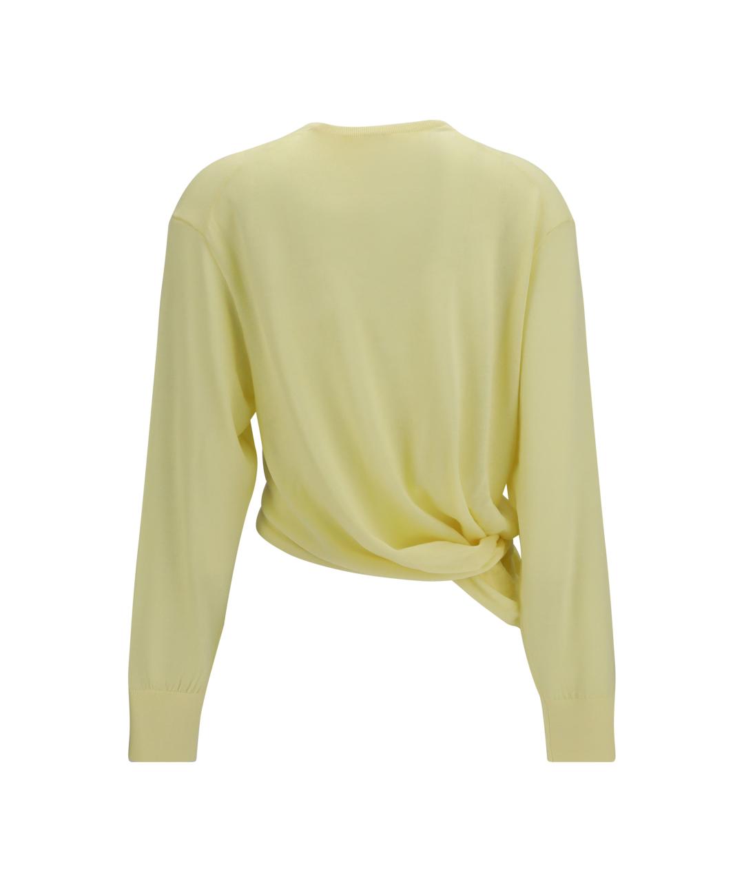 LOEWE Желтый шерстяной джемпер / свитер, фото 2