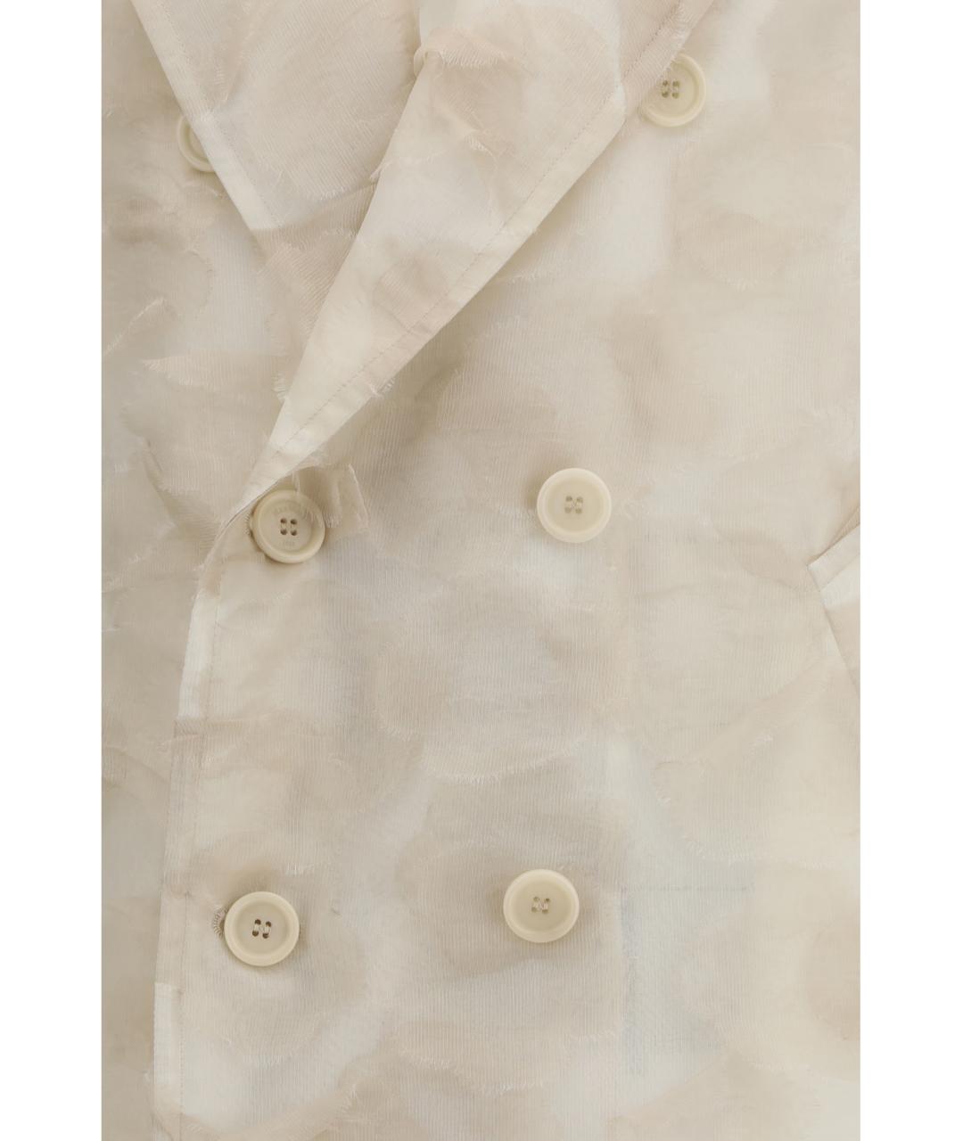 MAX MARA Бежевое шелковое пальто, фото 3