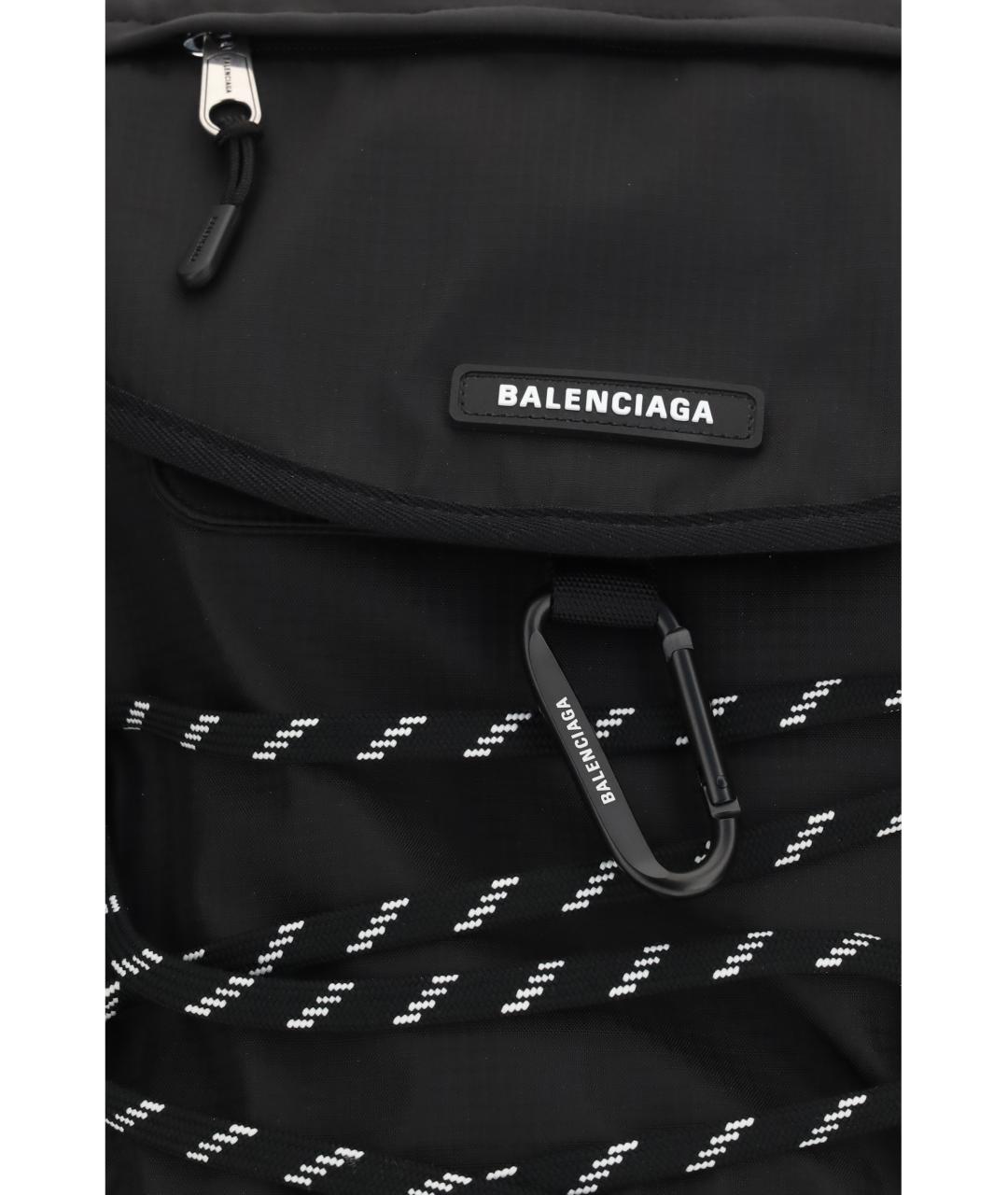BALENCIAGA Черный тканевый рюкзак, фото 3