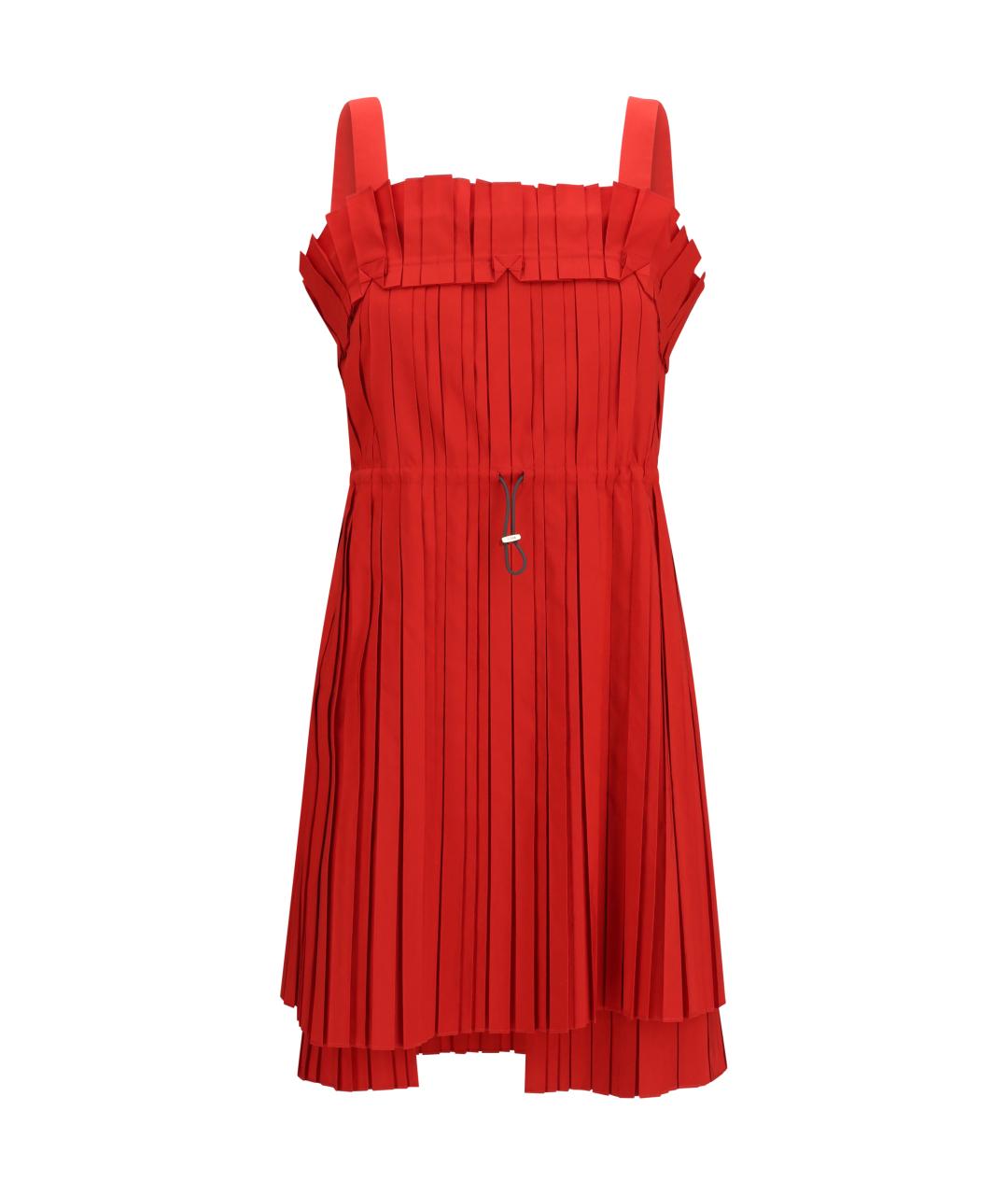 FENDI Красное полиэстеровое коктейльное платье, фото 1